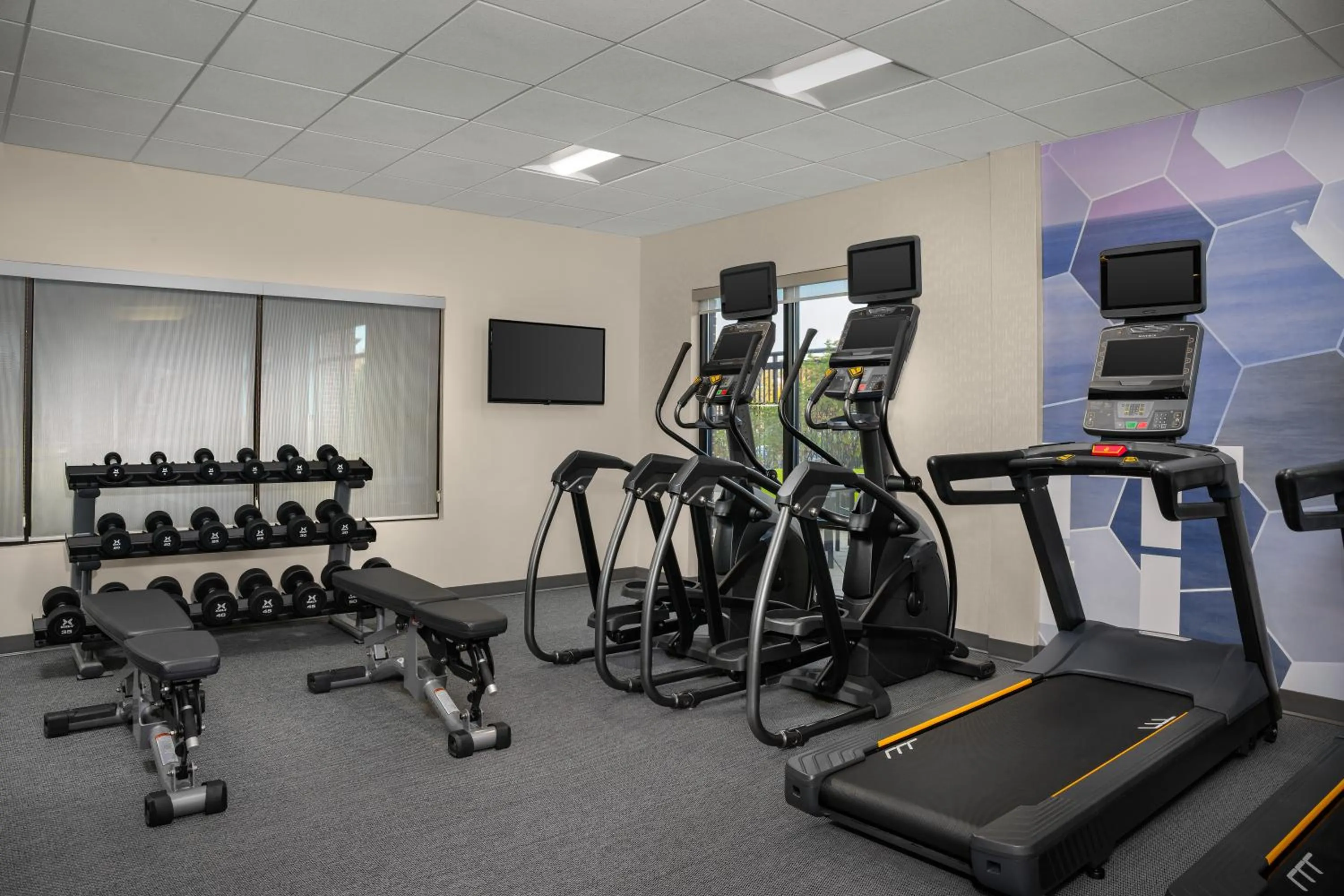 Fitness centre/facilities in SpringHill Suites by Marriott Annapolis