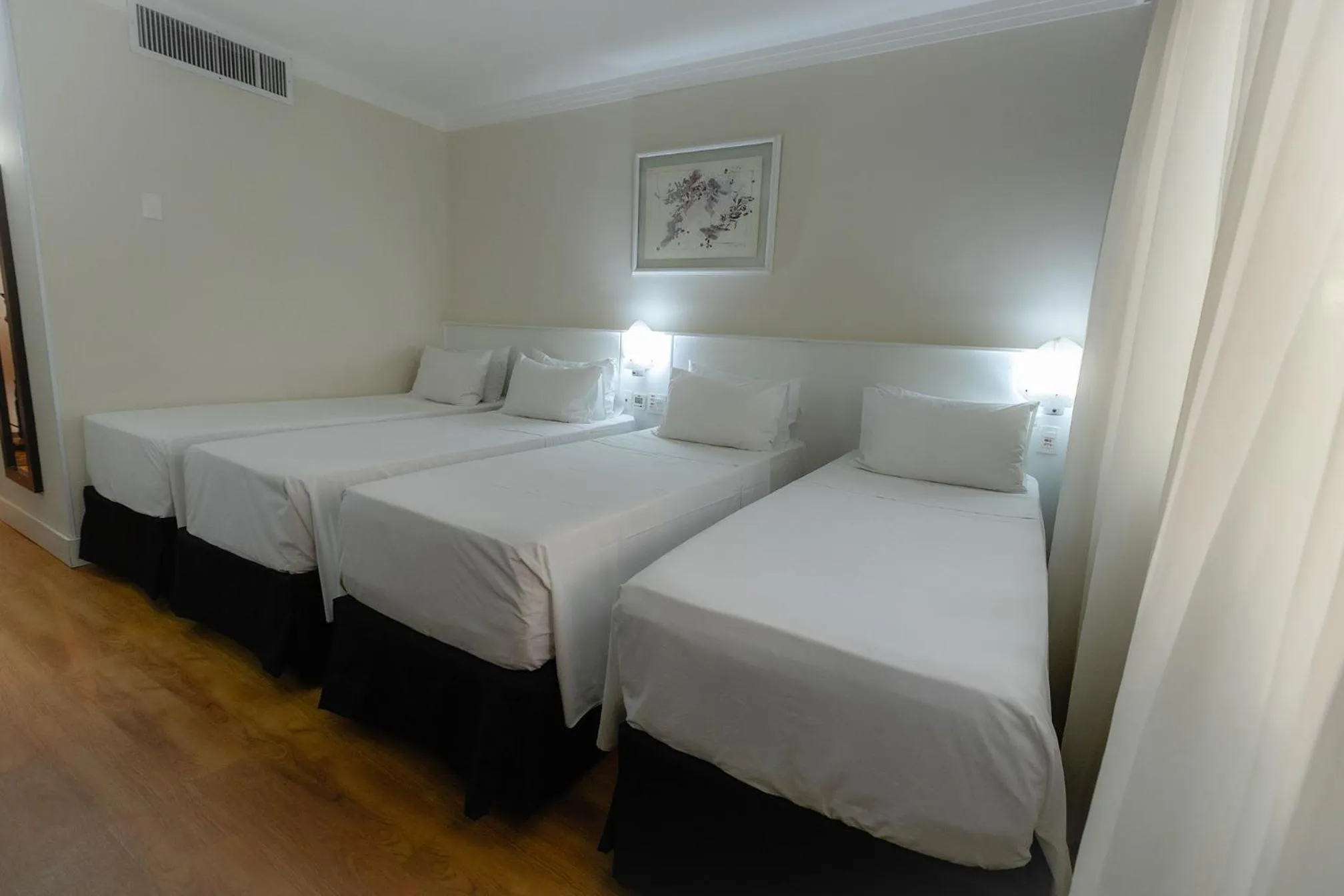 Bed in Hotel Premium Campinas