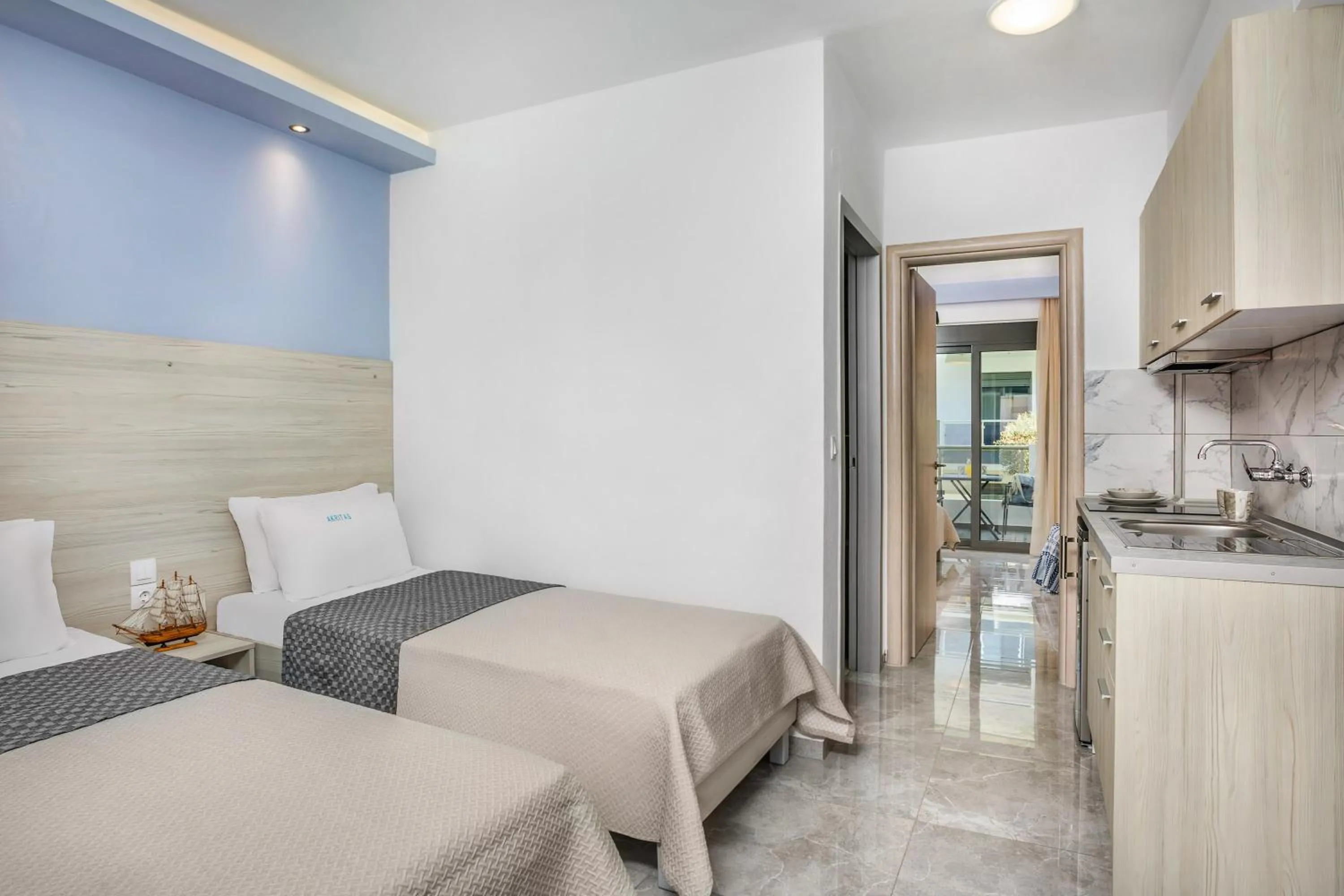 Bedroom, Bed in Akritas Hotel Pefkochori