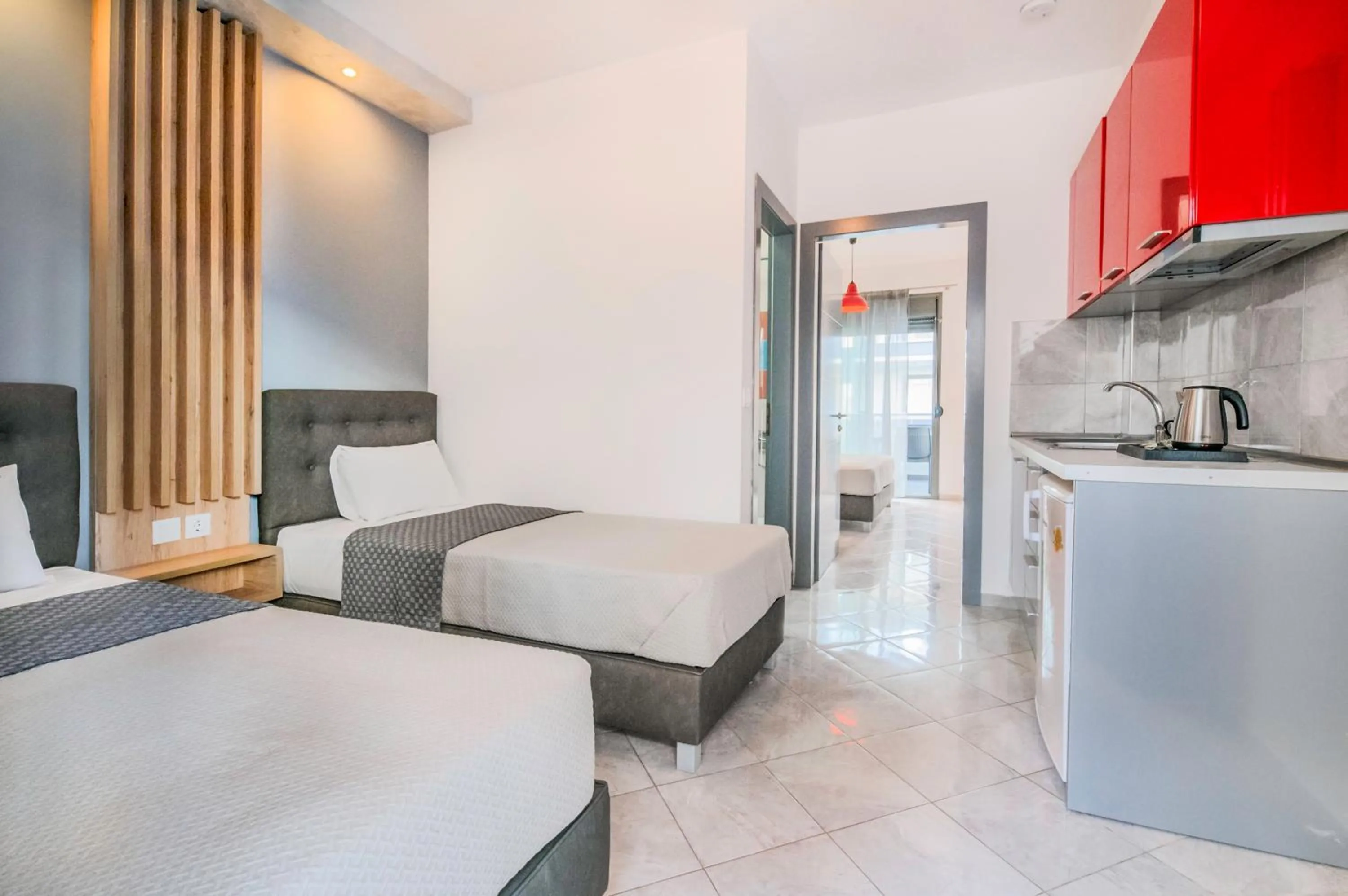 Photo of the whole room, Bed in Akritas Hotel Pefkochori