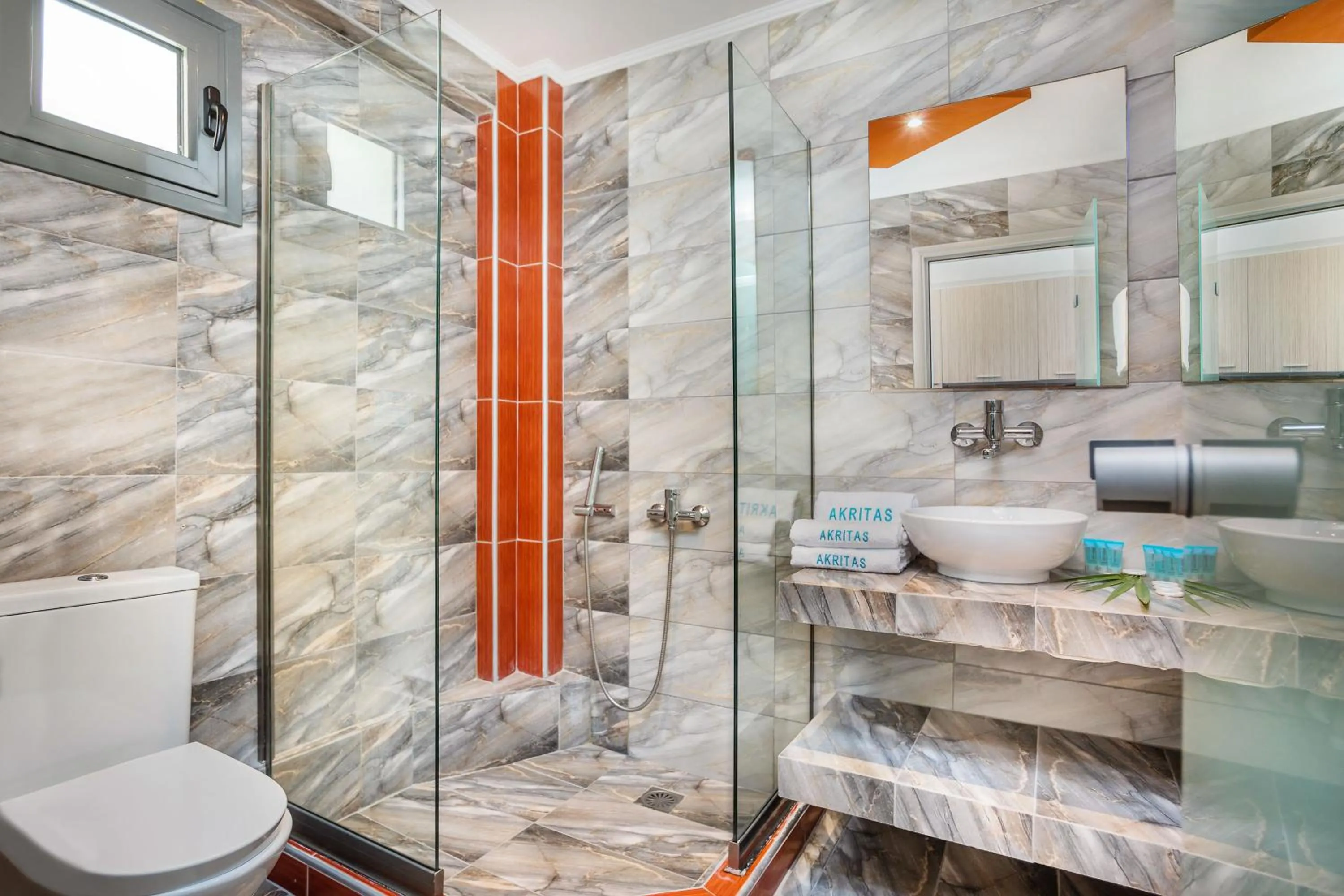 Bathroom in Akritas Hotel Pefkochori