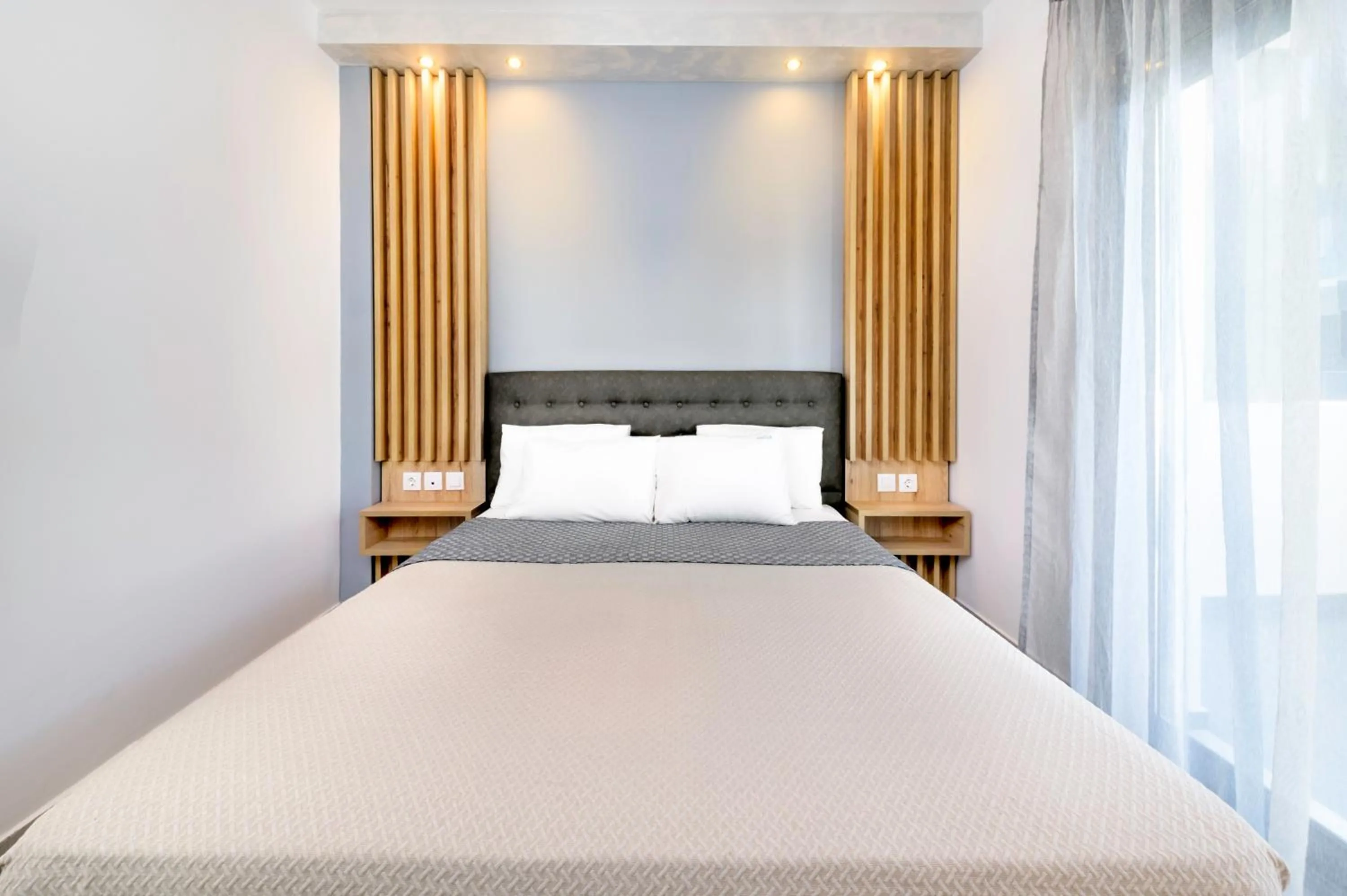 Bed in Akritas Hotel Pefkochori