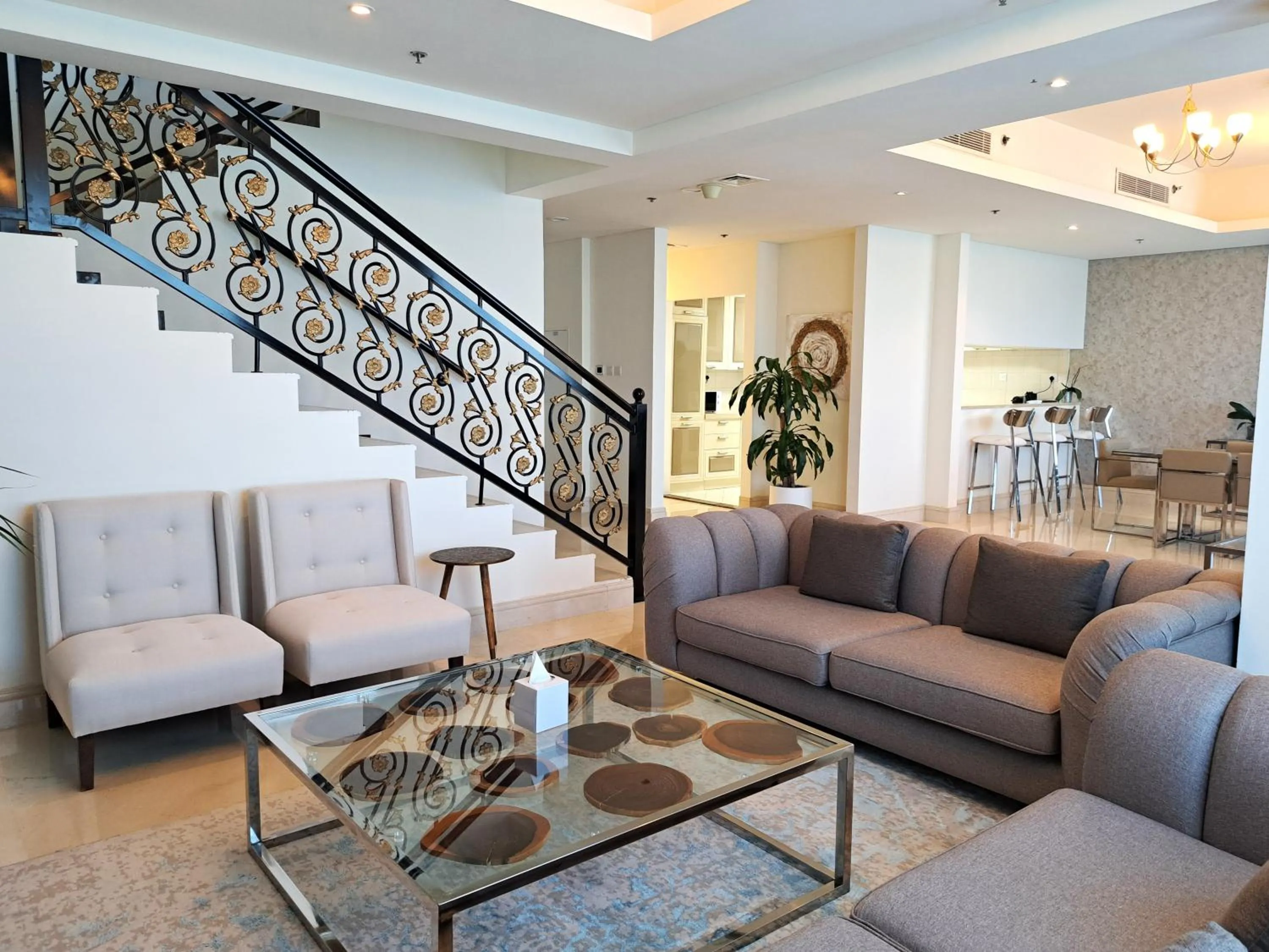 Living room in Barceló Residences Dubai Marina