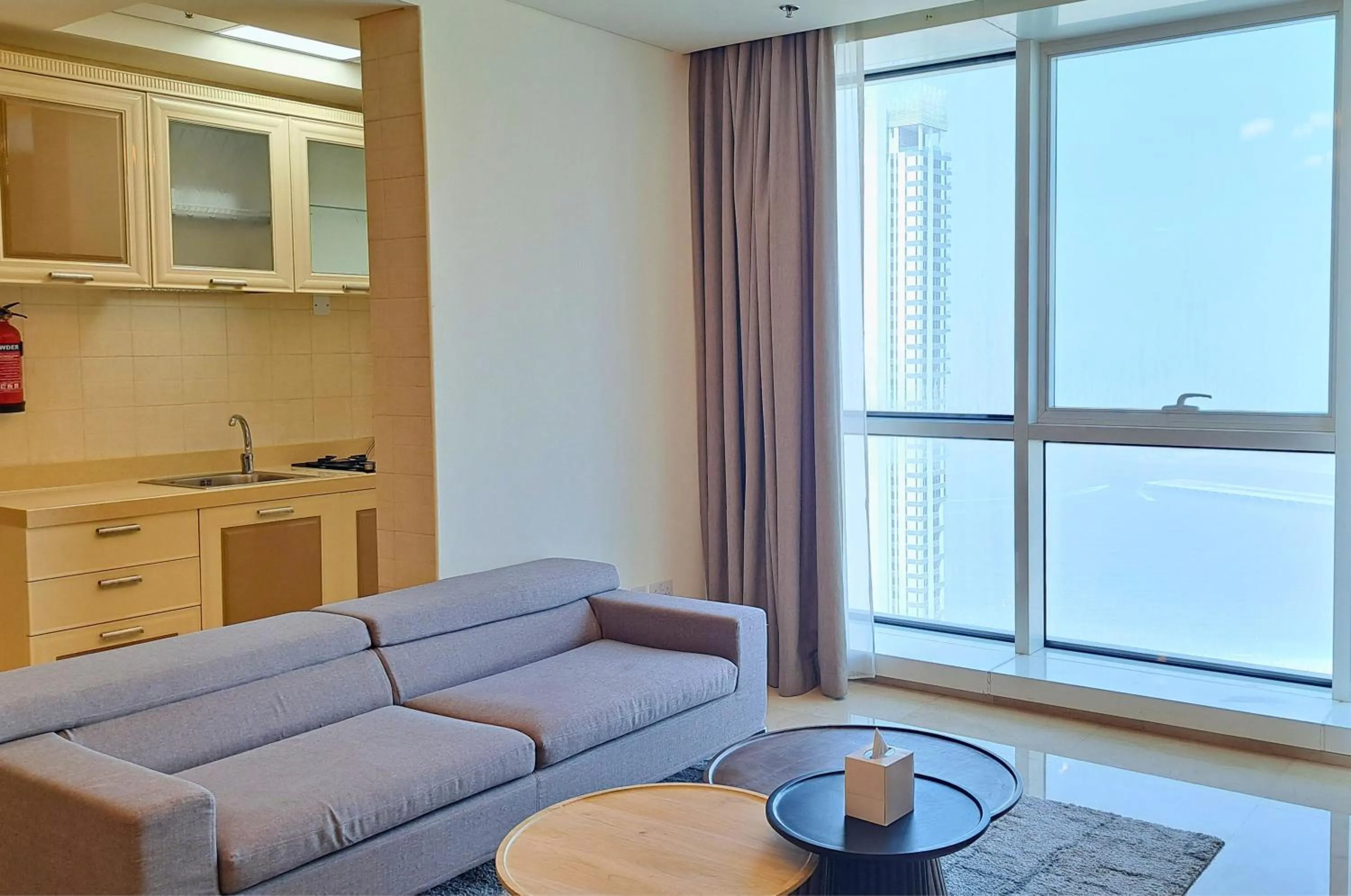 Seating area in Barceló Residences Dubai Marina