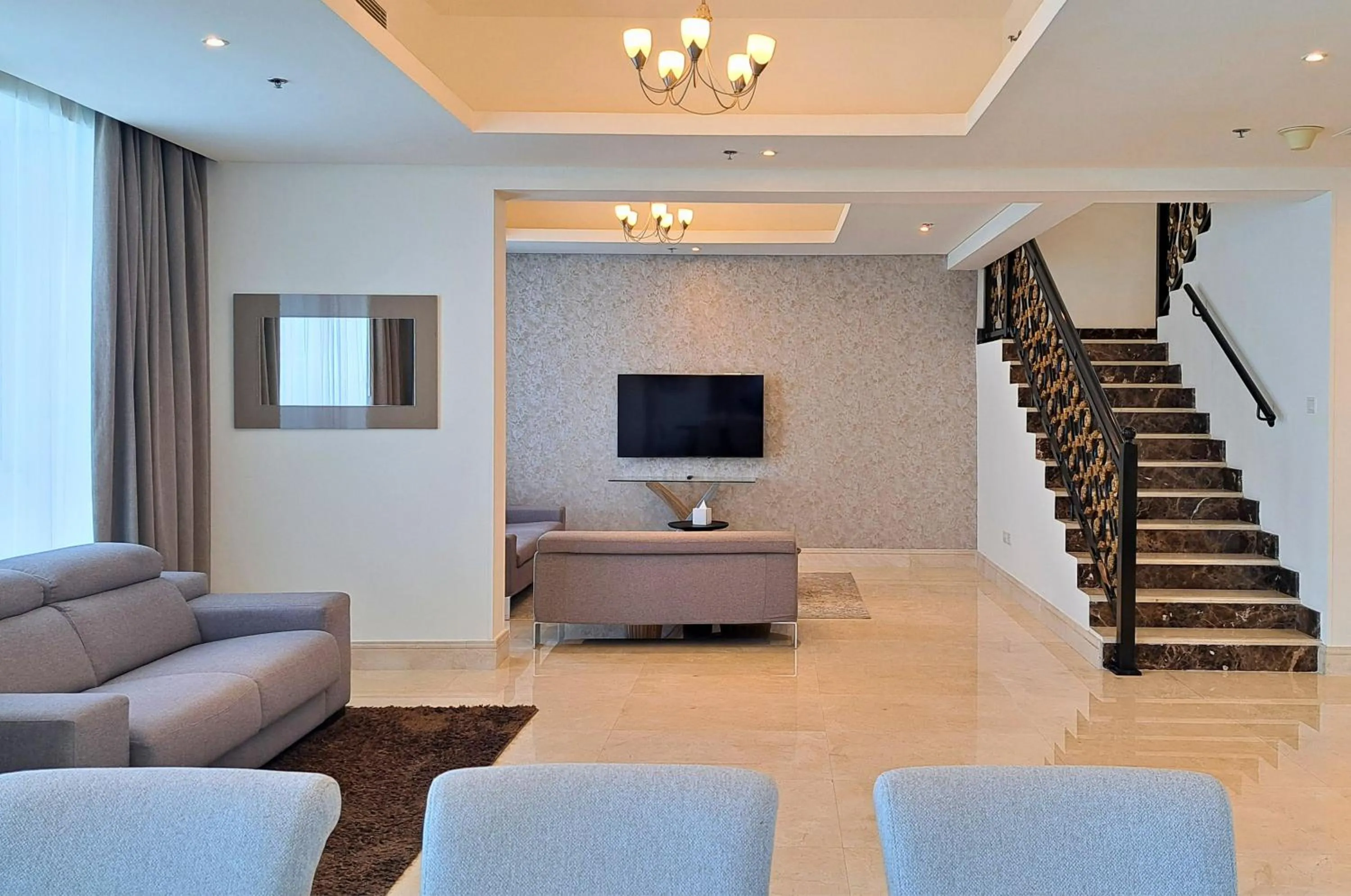Living room in Barceló Residences Dubai Marina
