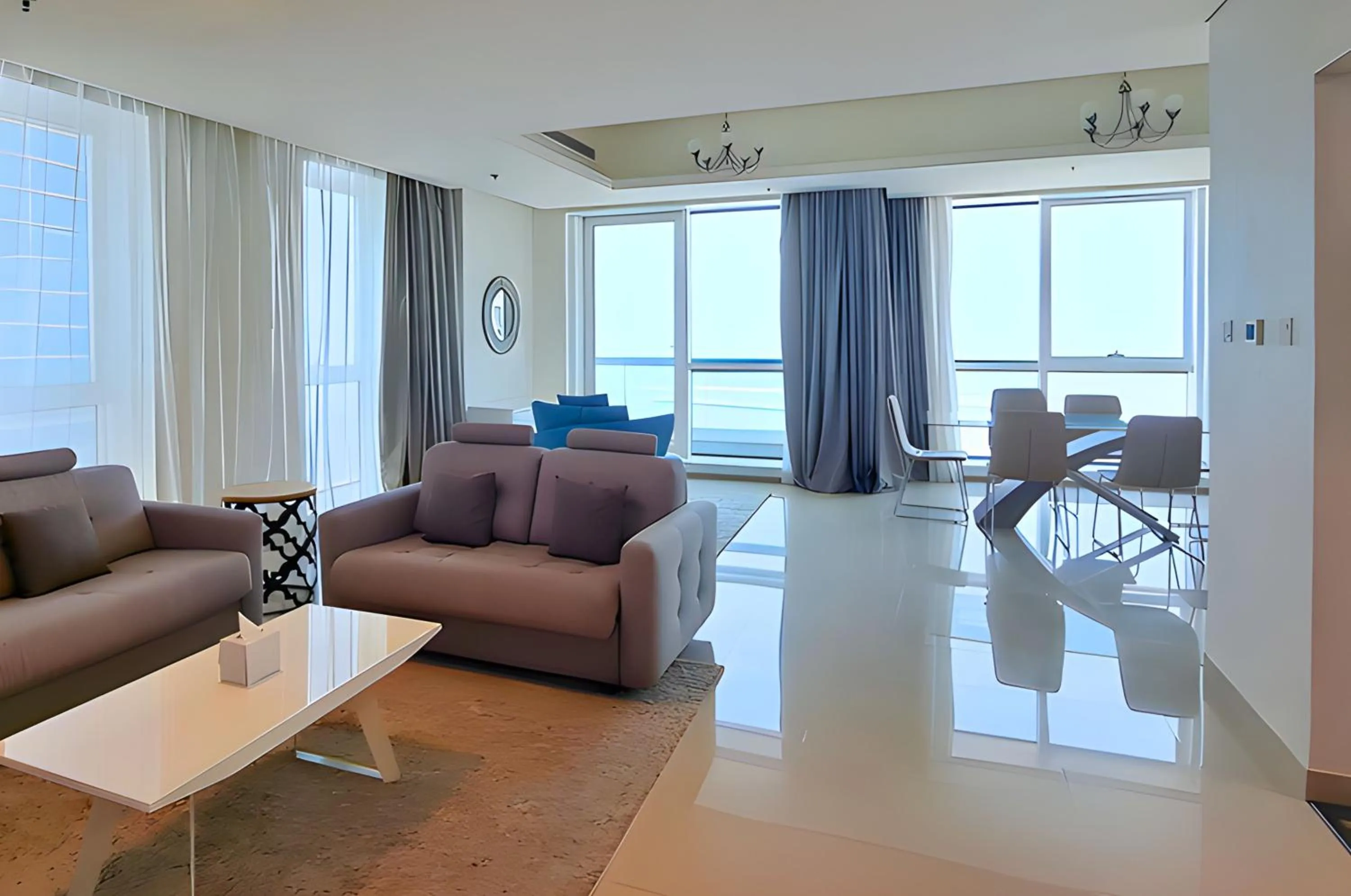 Living room in Barceló Residences Dubai Marina