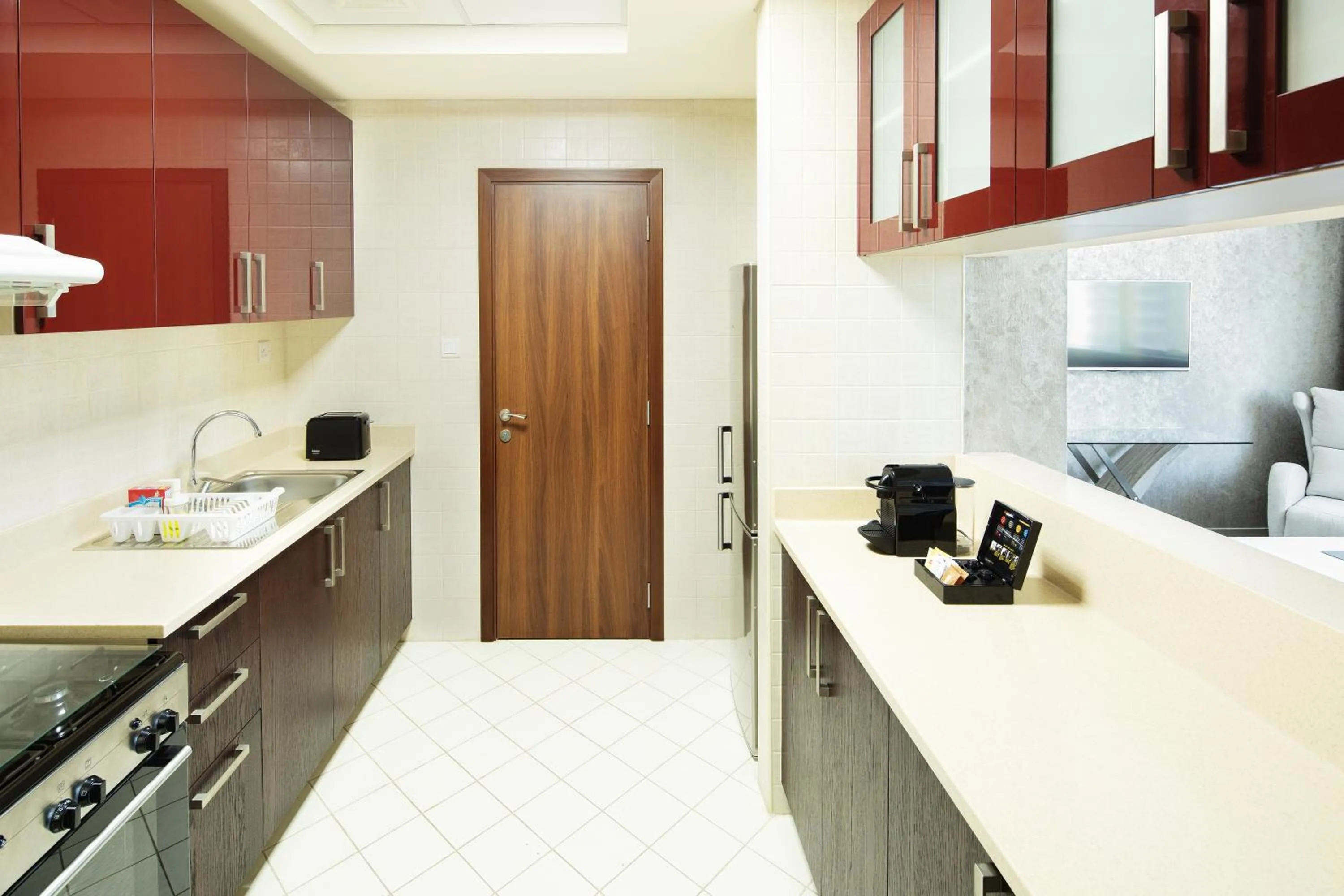 Kitchen or kitchenette in Barceló Residences Dubai Marina