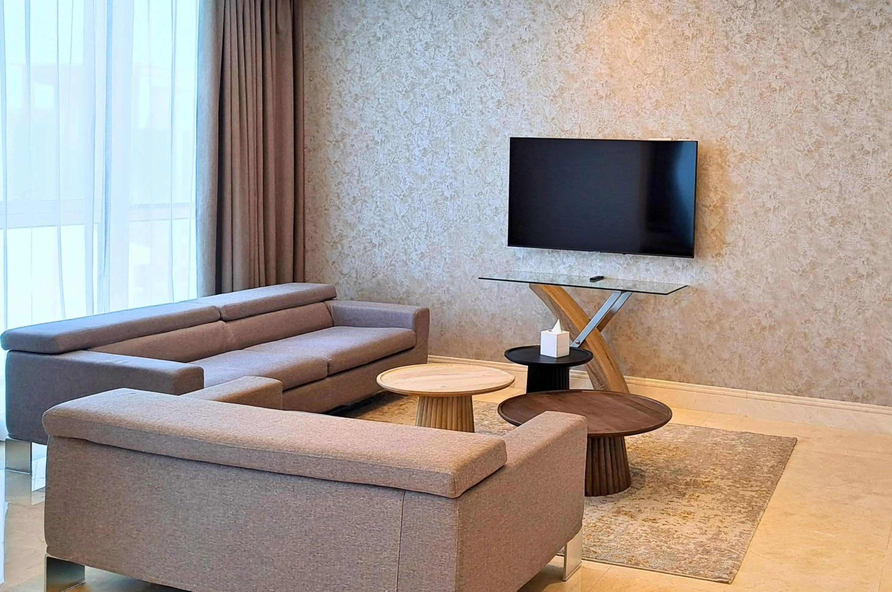 Living room in Barceló Residences Dubai Marina