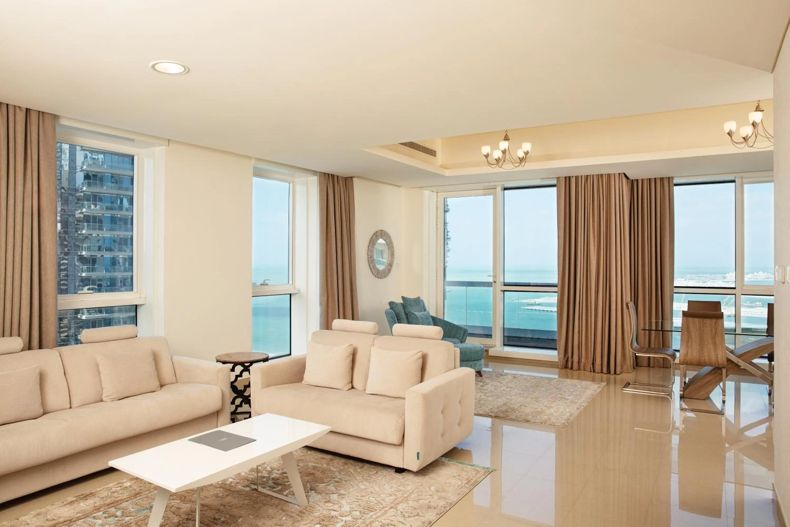 Living room in Barceló Residences Dubai Marina