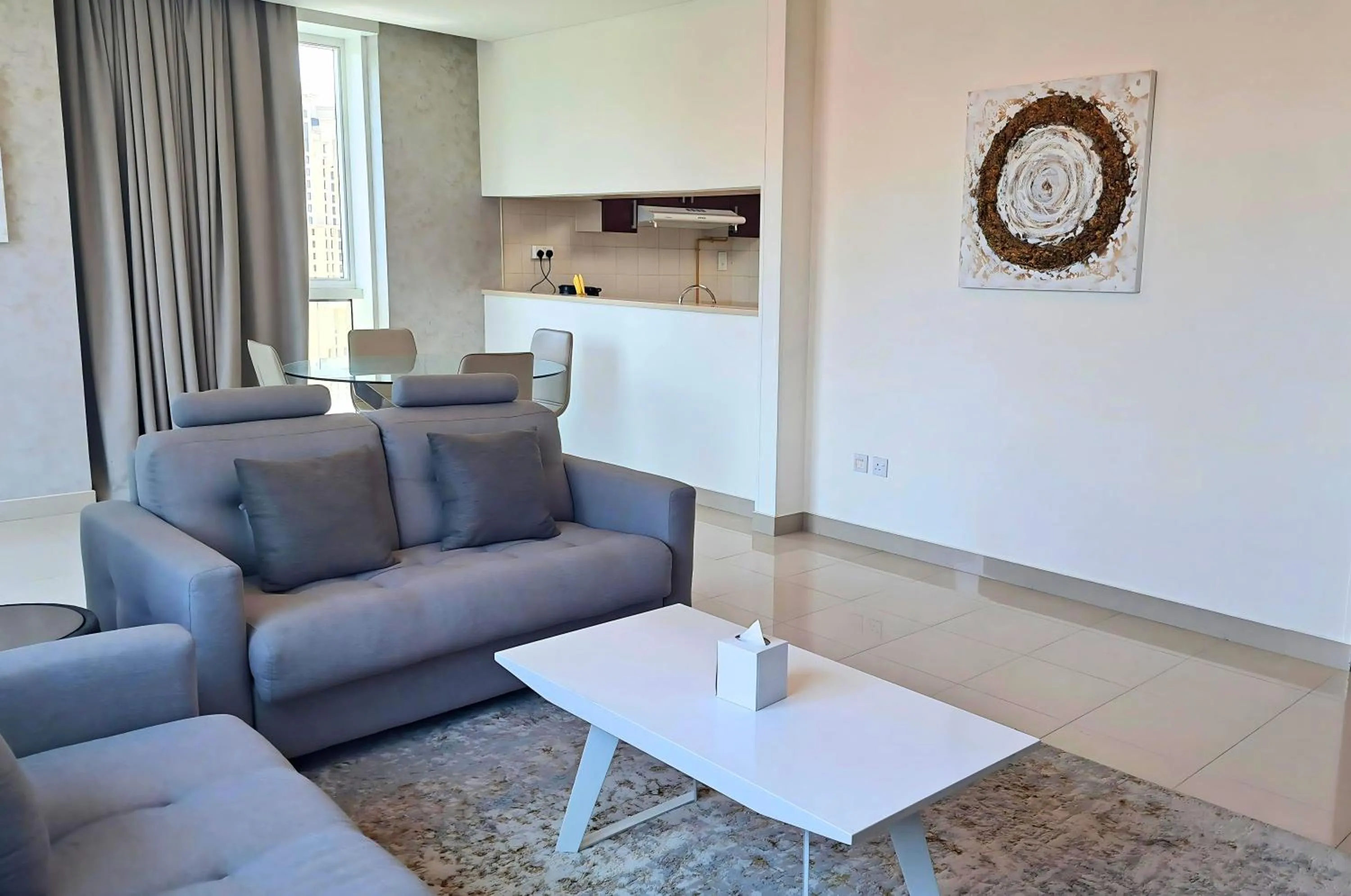 Living room in Barceló Residences Dubai Marina