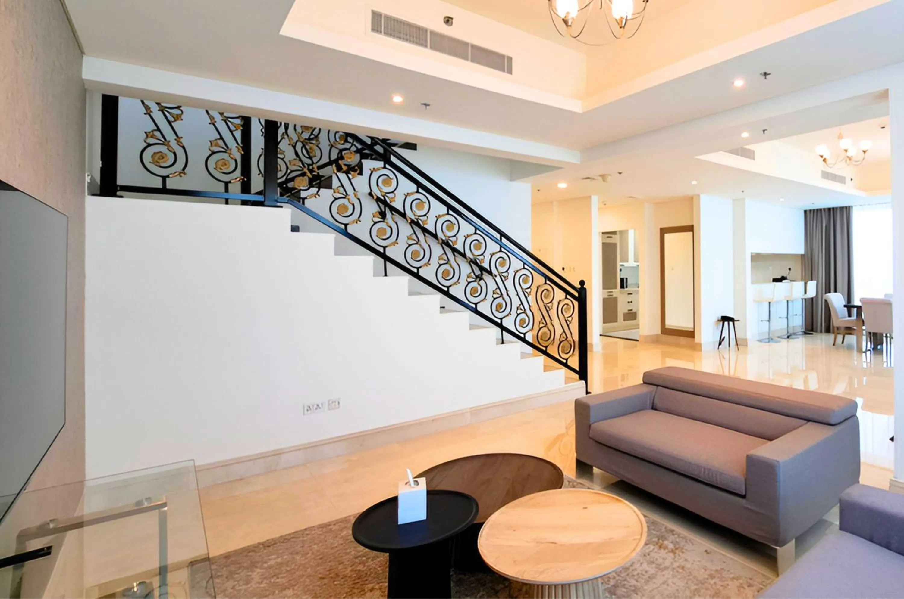 Living room in Barceló Residences Dubai Marina