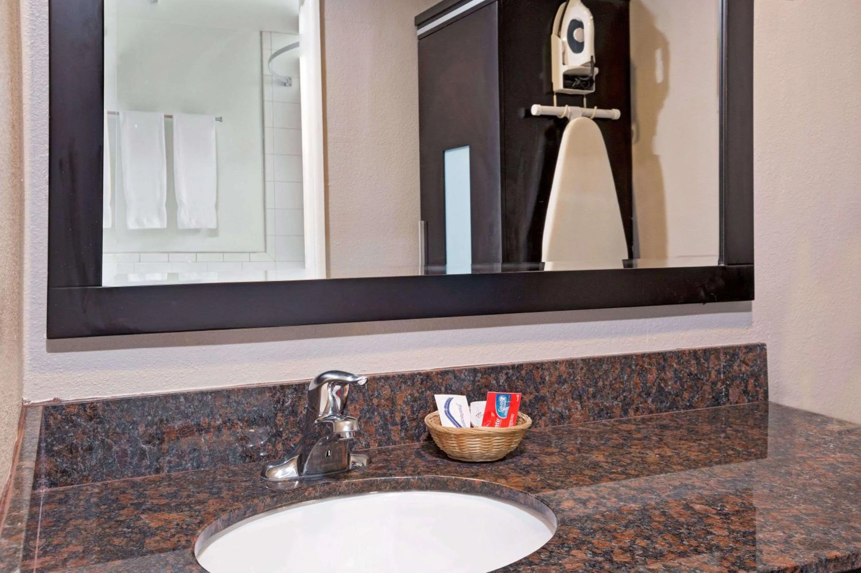 Bathroom in Super 8 by Wyndham Los Angeles-Culver City Area