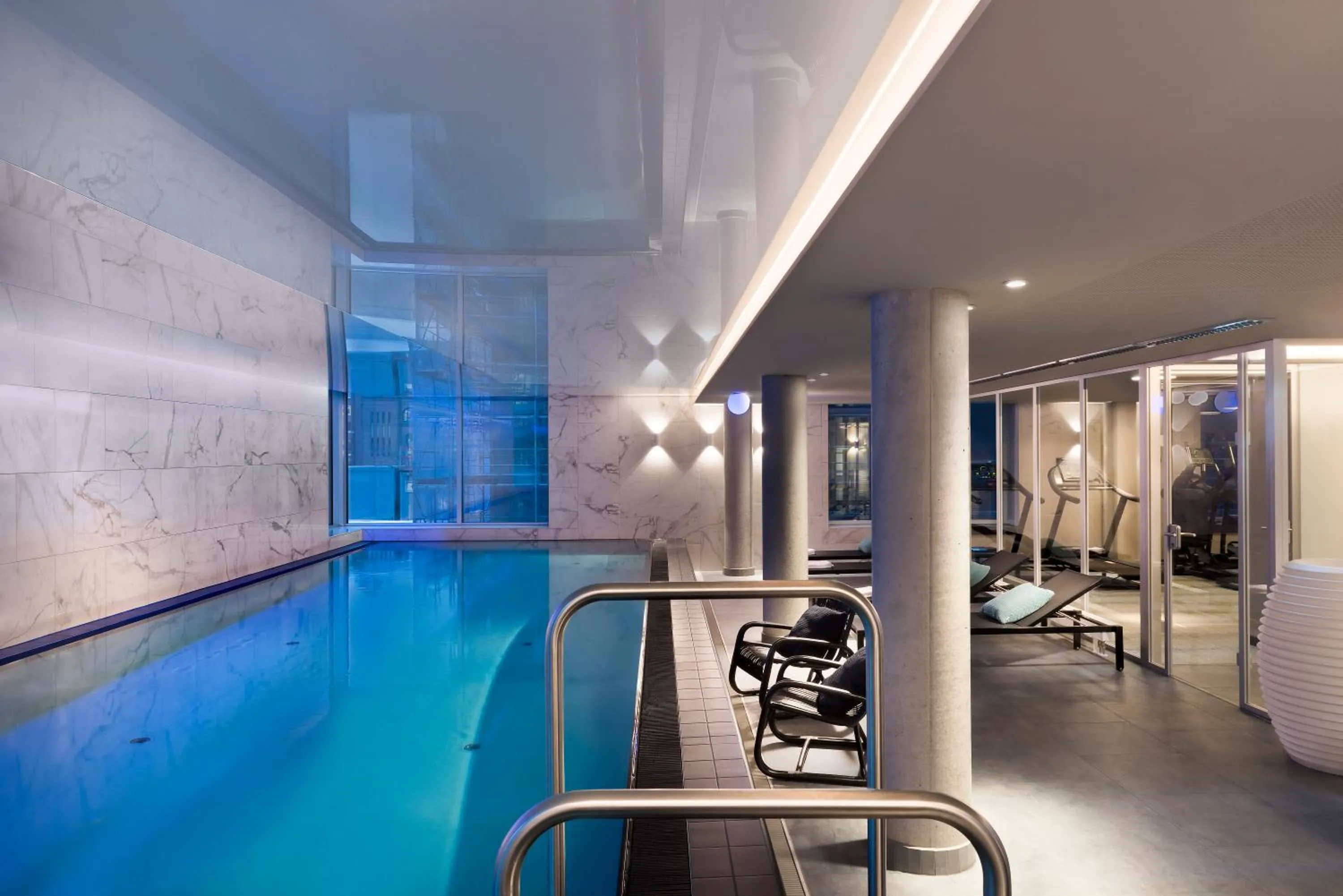 Swimming pool in Adina Apartment Hotel Hamburg Speicherstadt