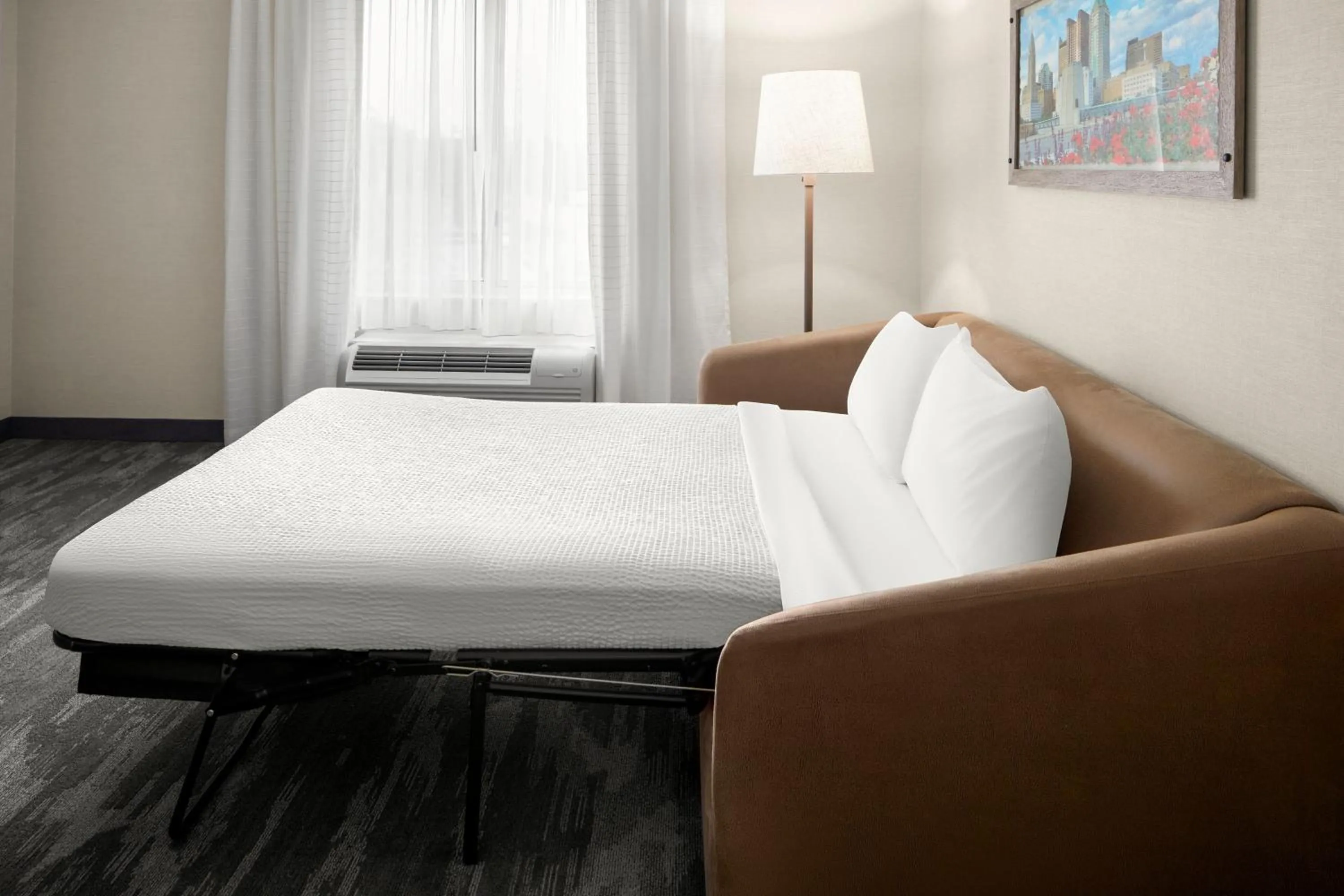 Photo of the whole room, Bed in Fairfield Inn & Suites Columbus OSU