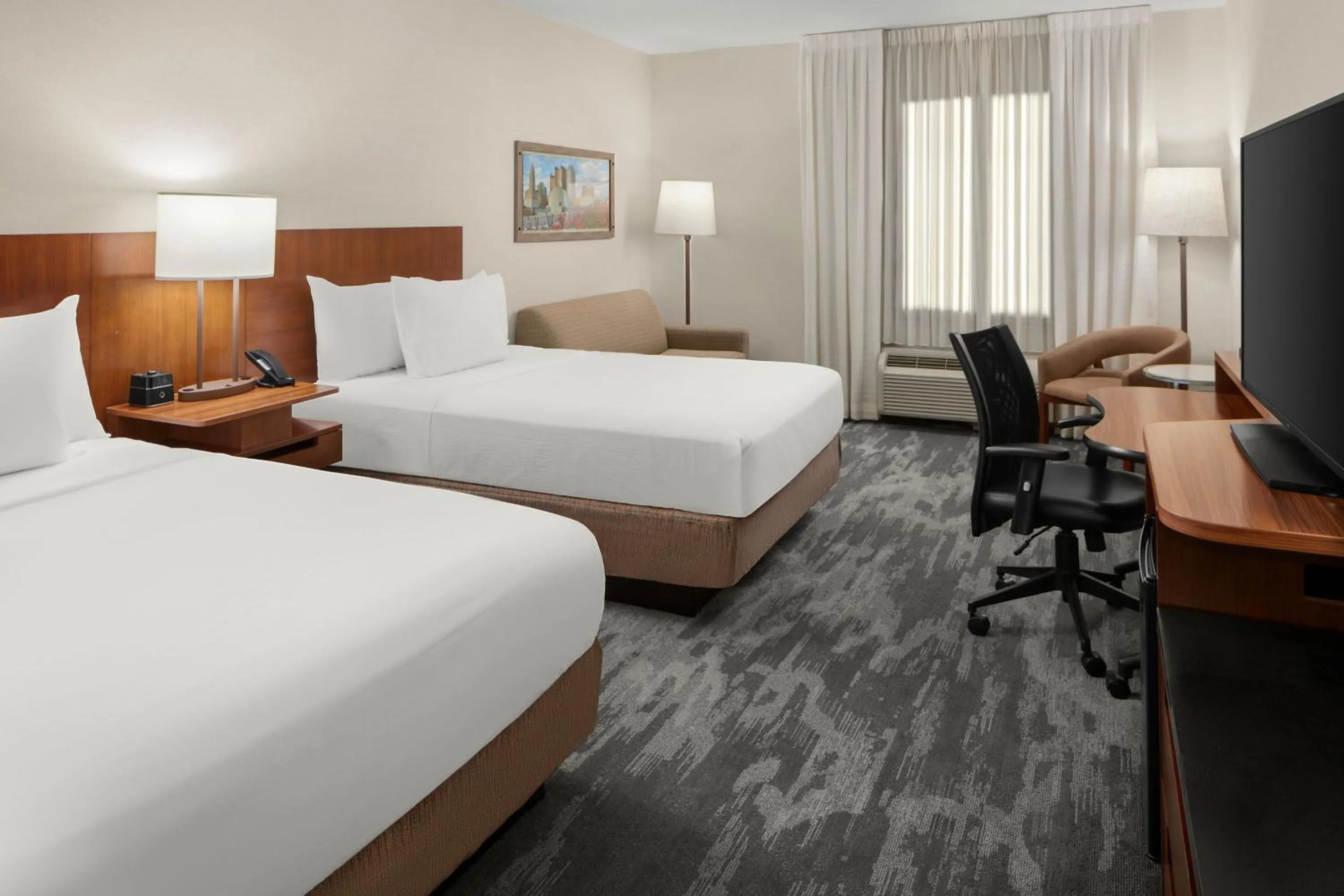 Photo of the whole room, Bed in Fairfield Inn & Suites Columbus OSU
