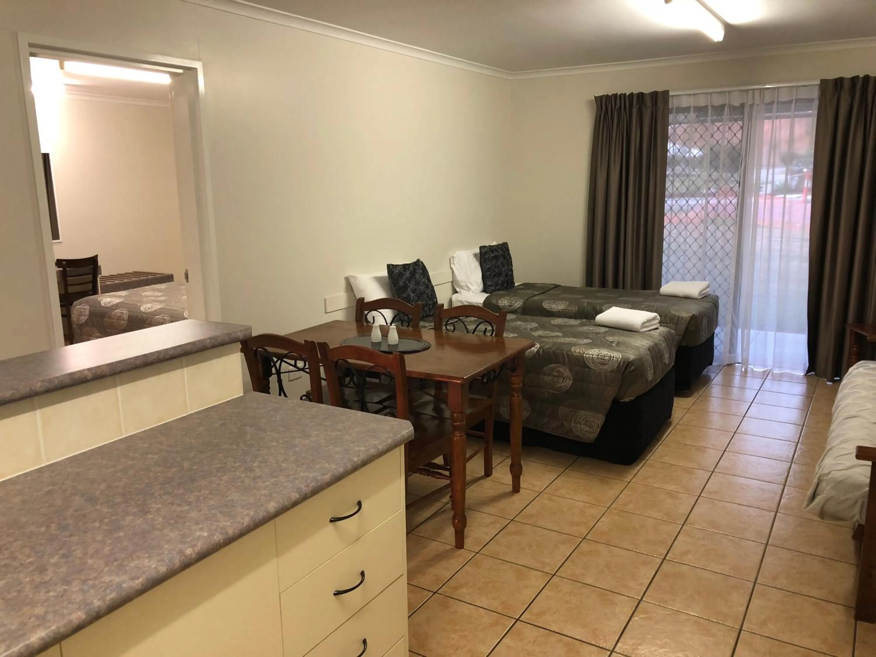 Bed in True Blue Motor Inn