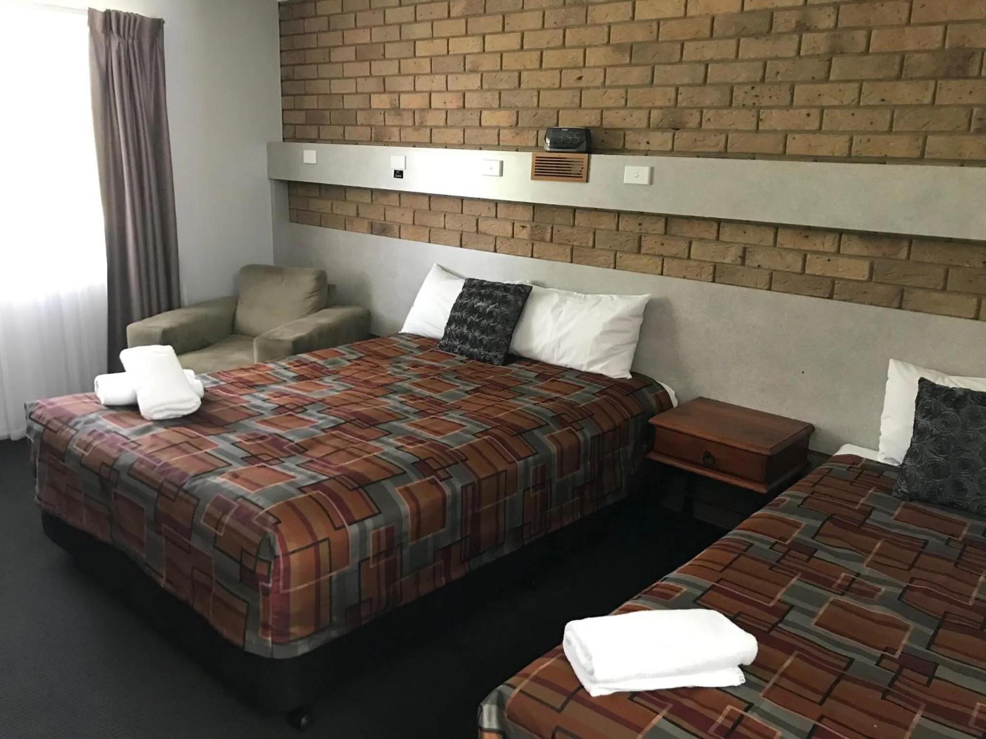 Bed in True Blue Motor Inn