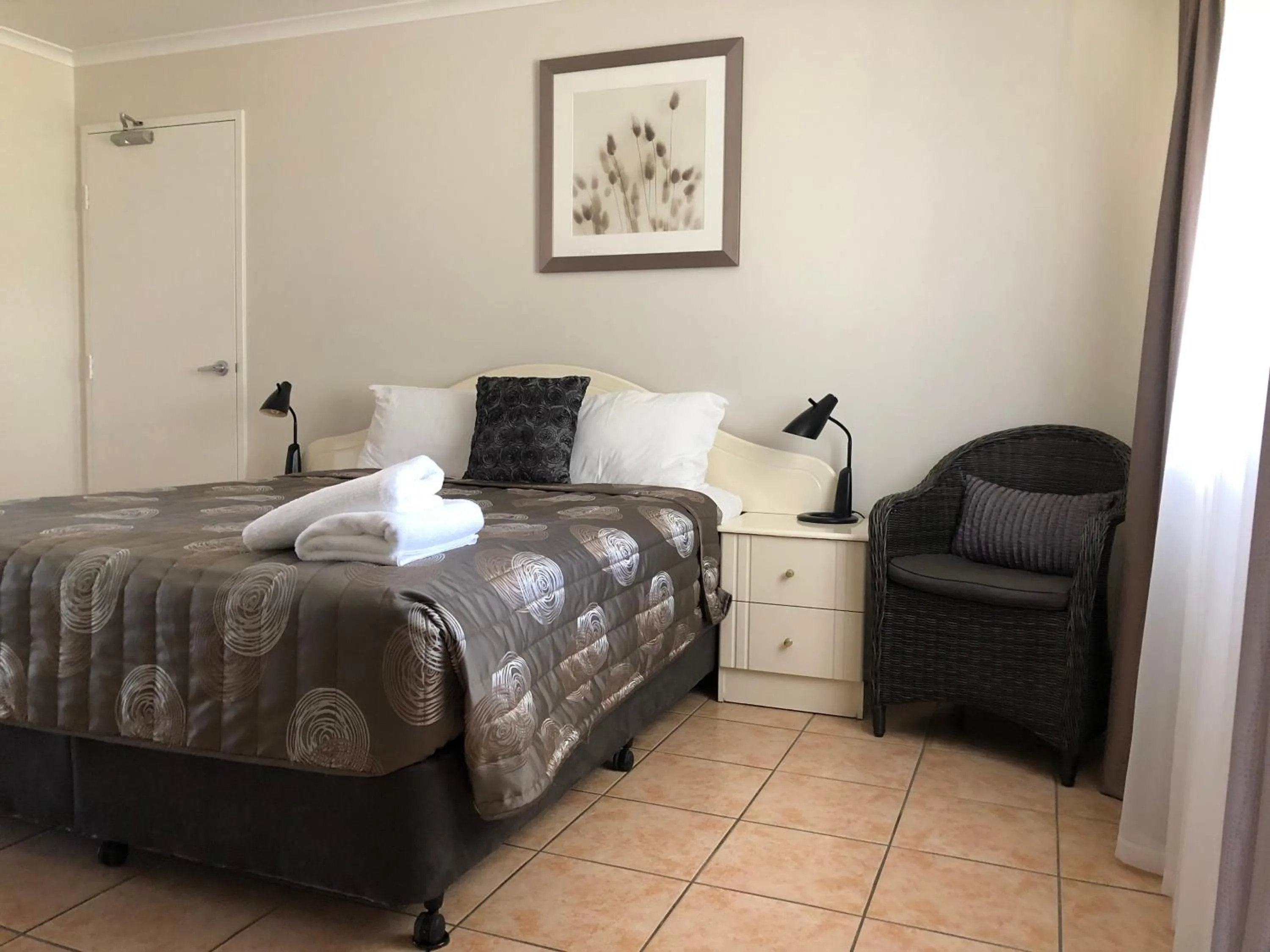 Bed in True Blue Motor Inn