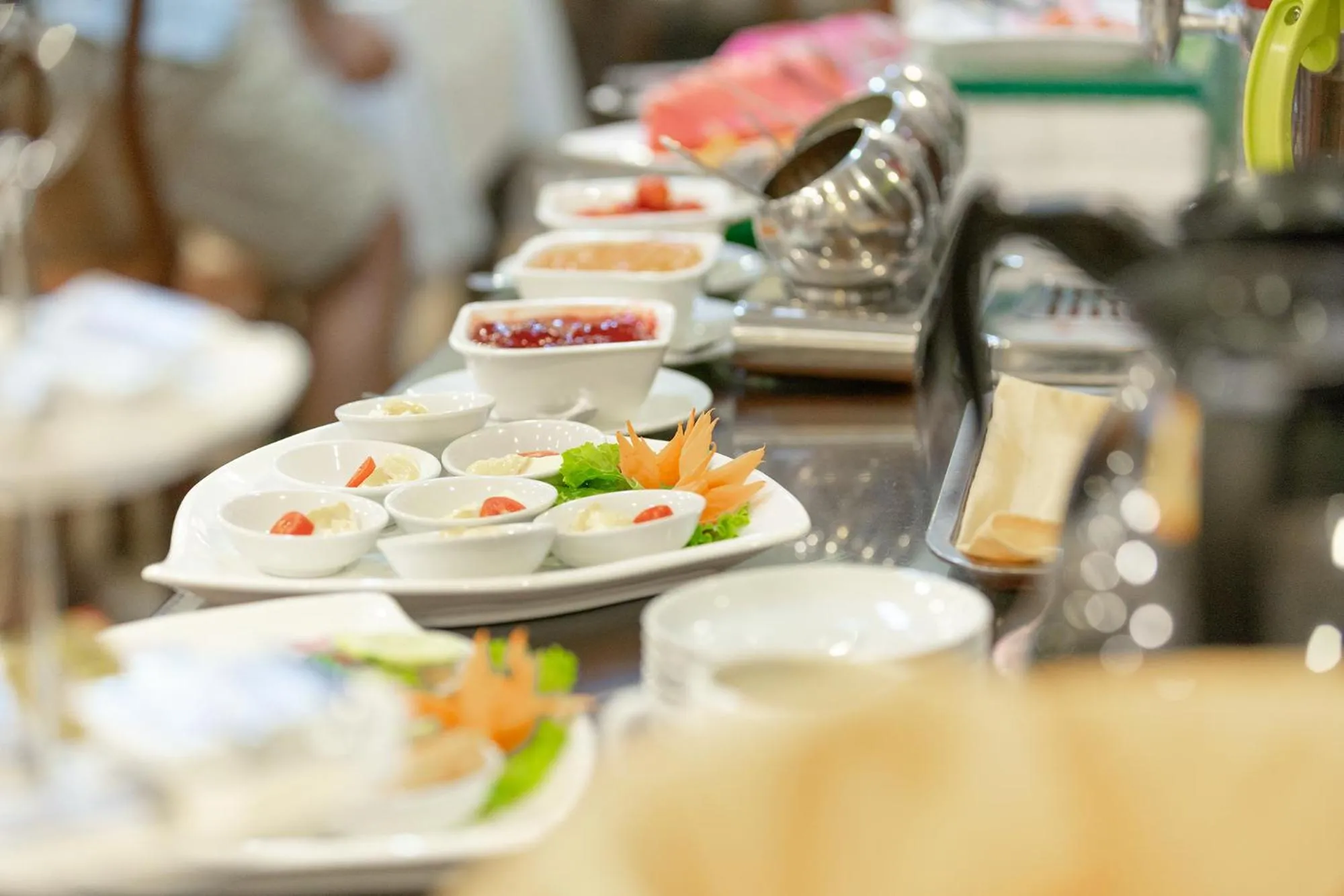 Buffet breakfast in Hanoi Little Town Hotel