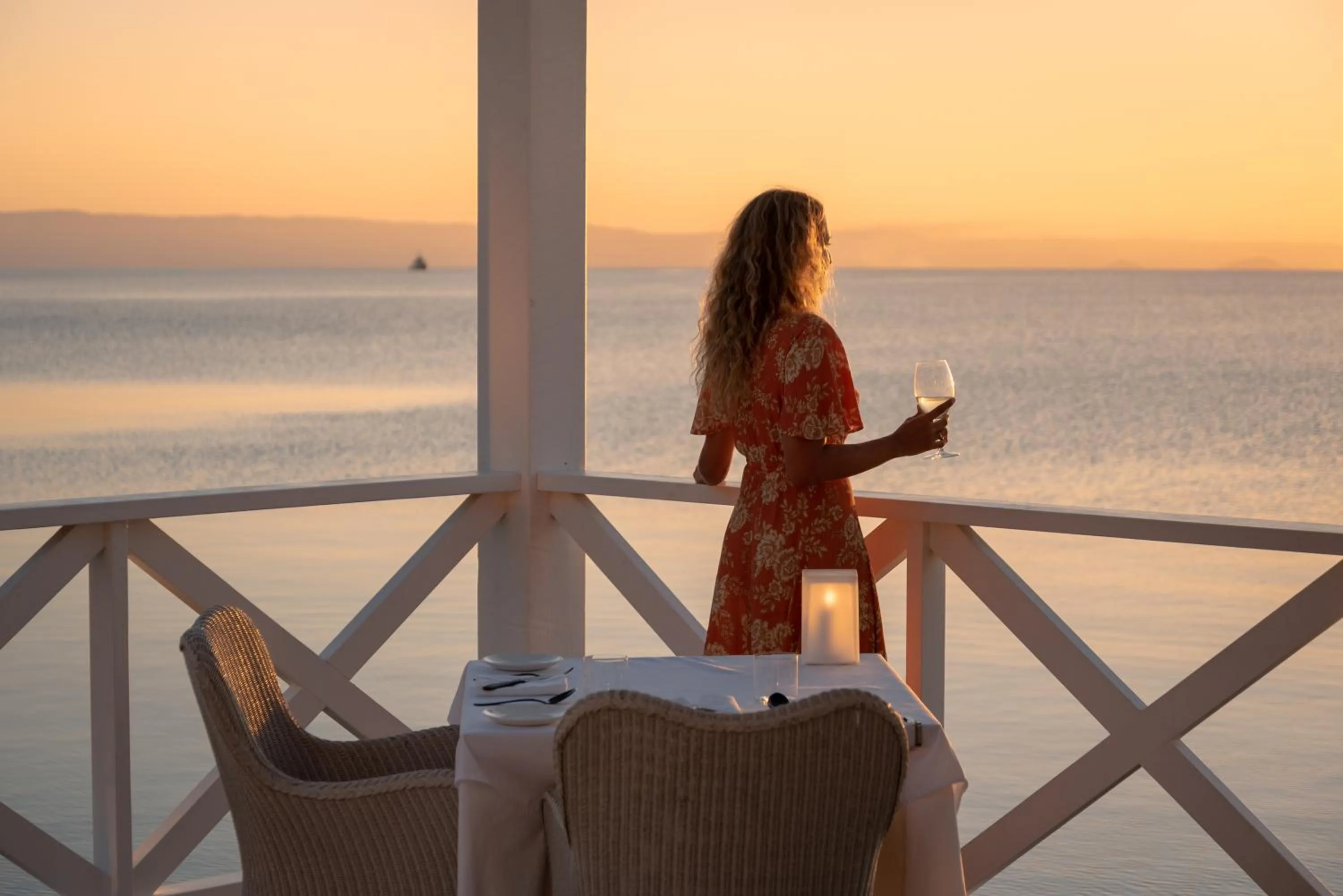 Dining area in Orpheus Island Lodge
