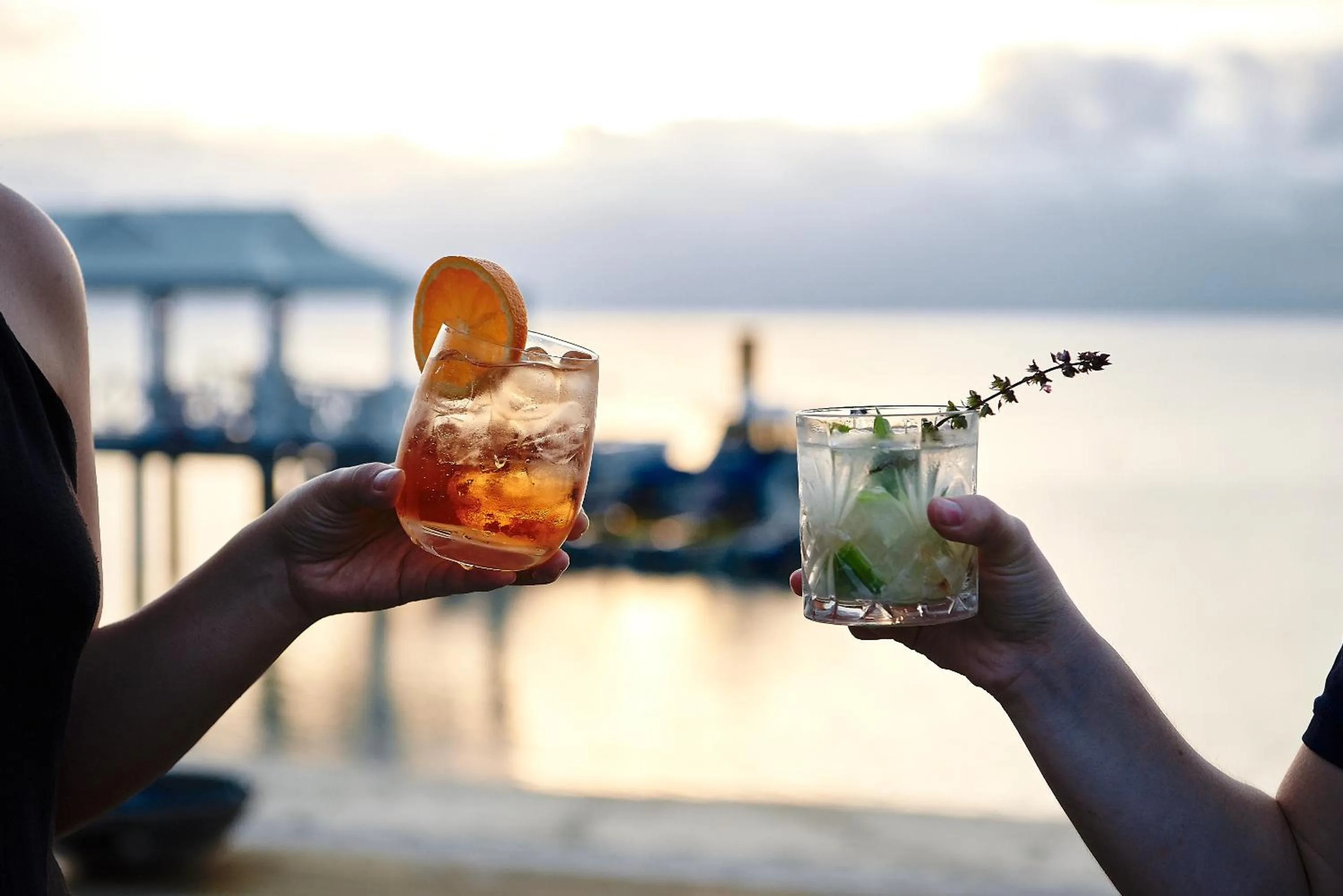 Drinks in Orpheus Island Lodge