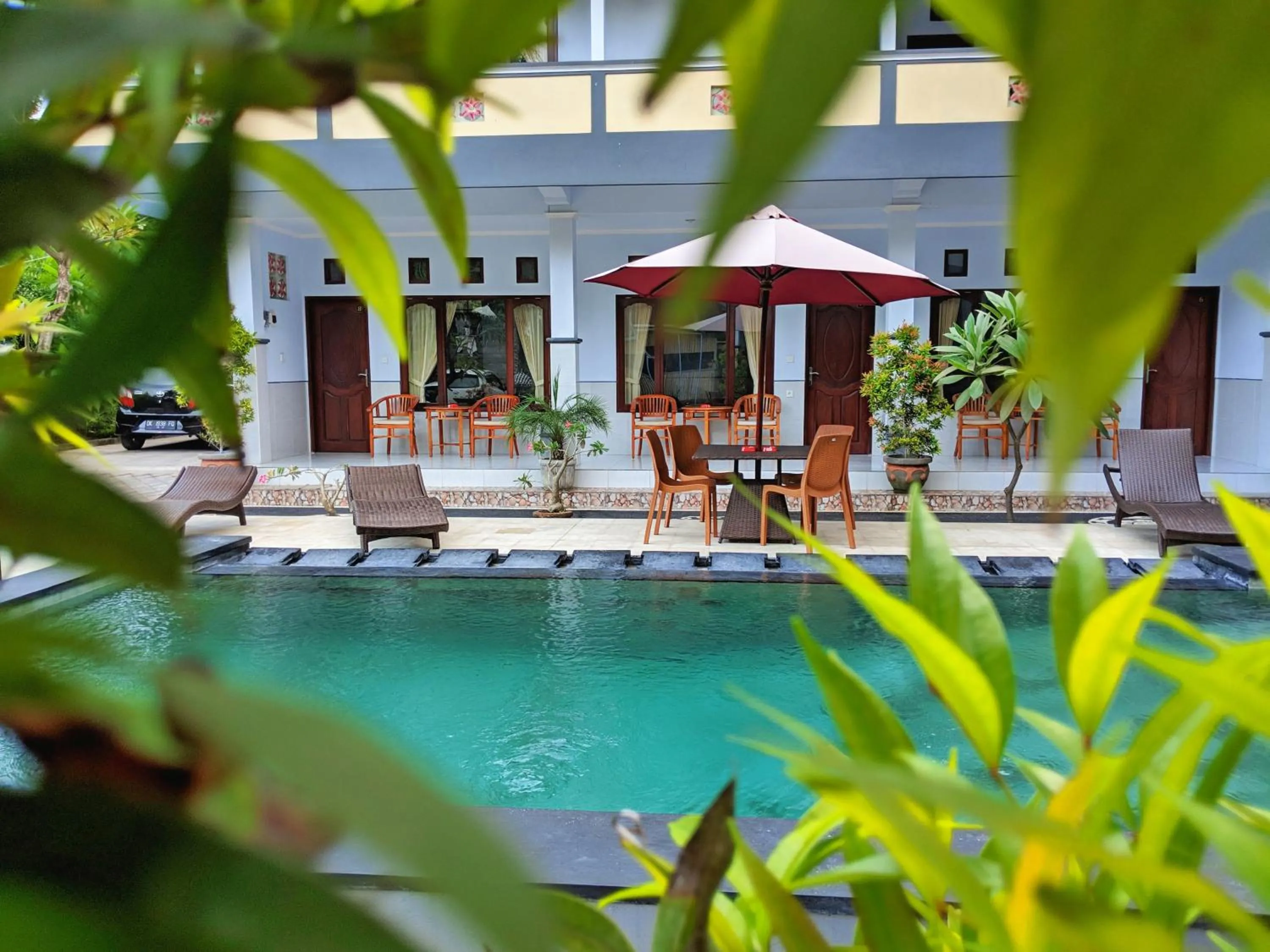 Garden view in Serangan Inn Mimba