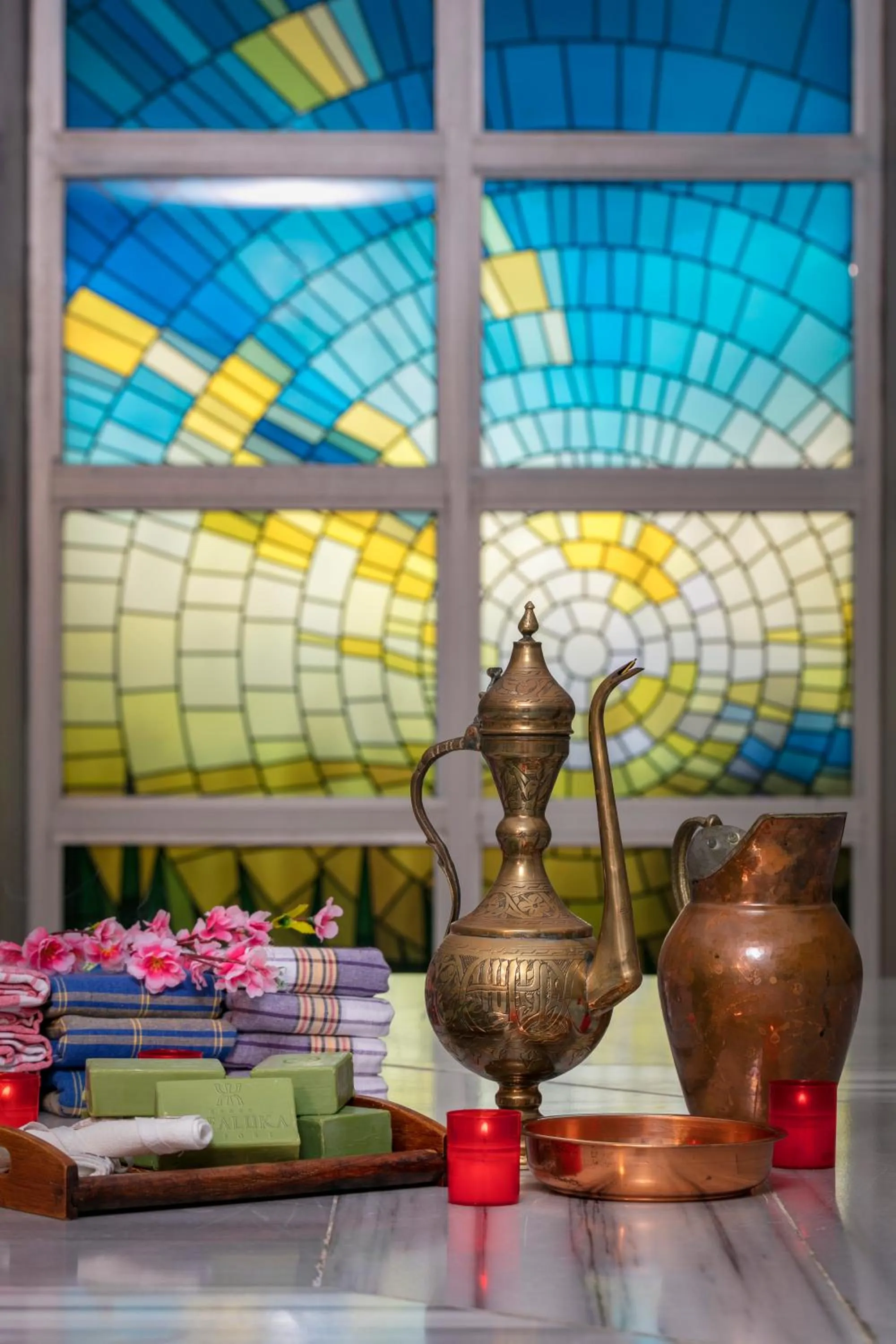 Steam room in Kefaluka Resort