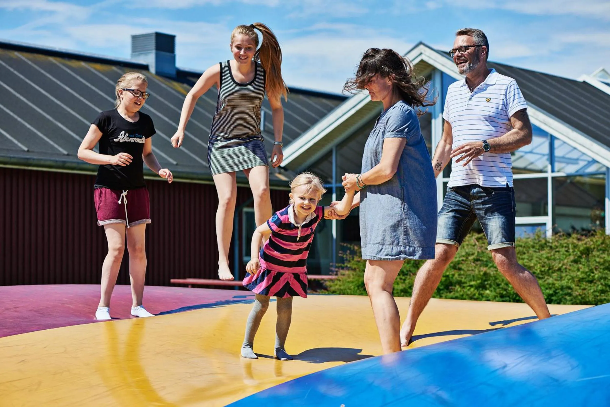 Children play ground in Danhostel Ishøj Strand