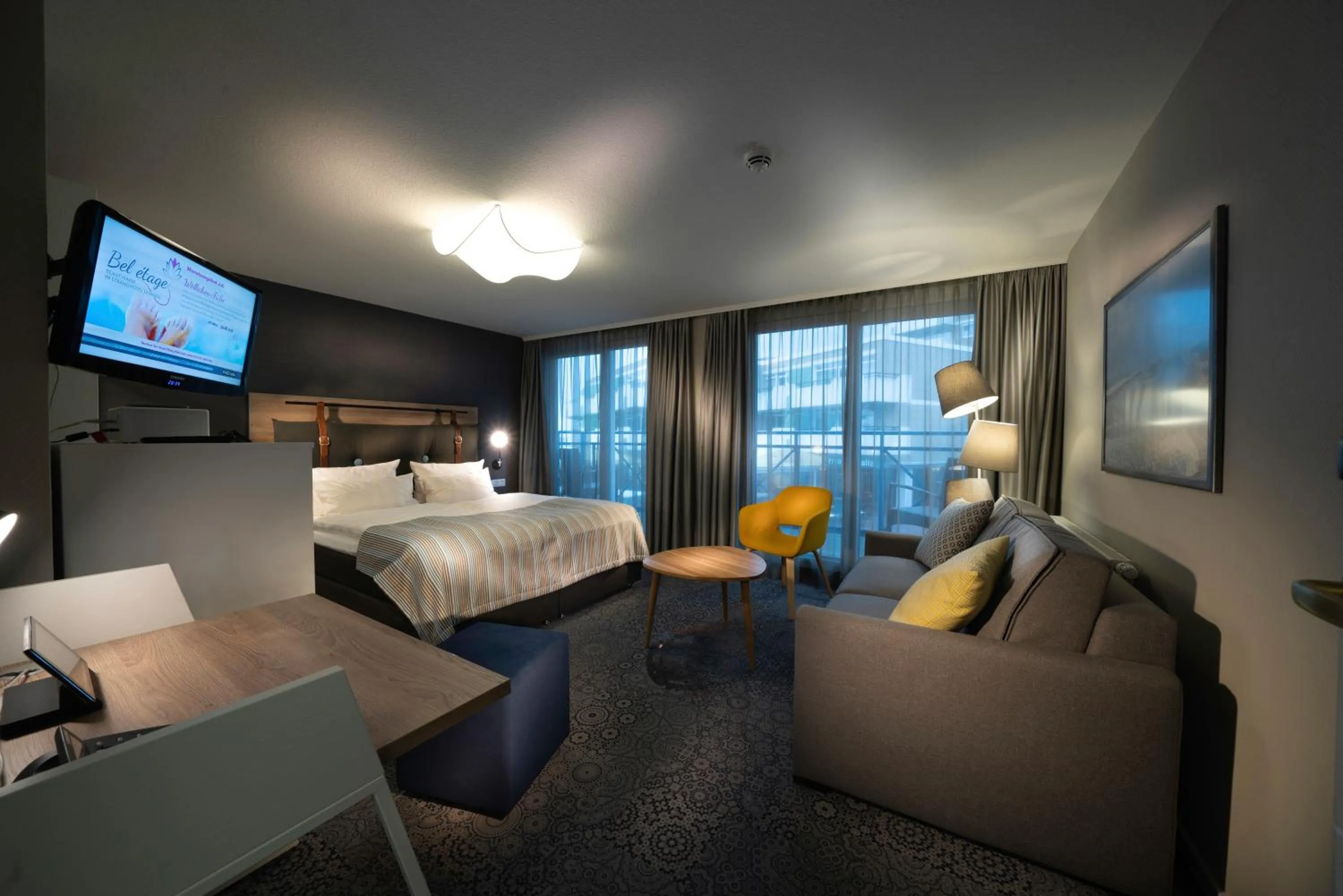 Bed in Strandhotel Duhnen