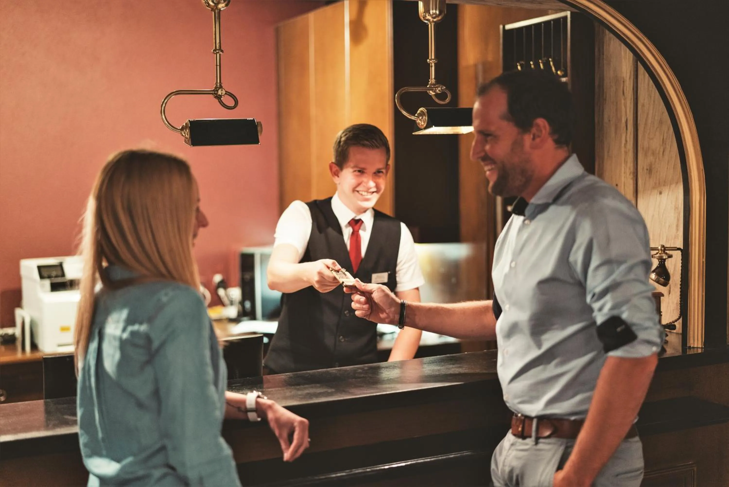 Lobby or reception in Hotel Alpenhof