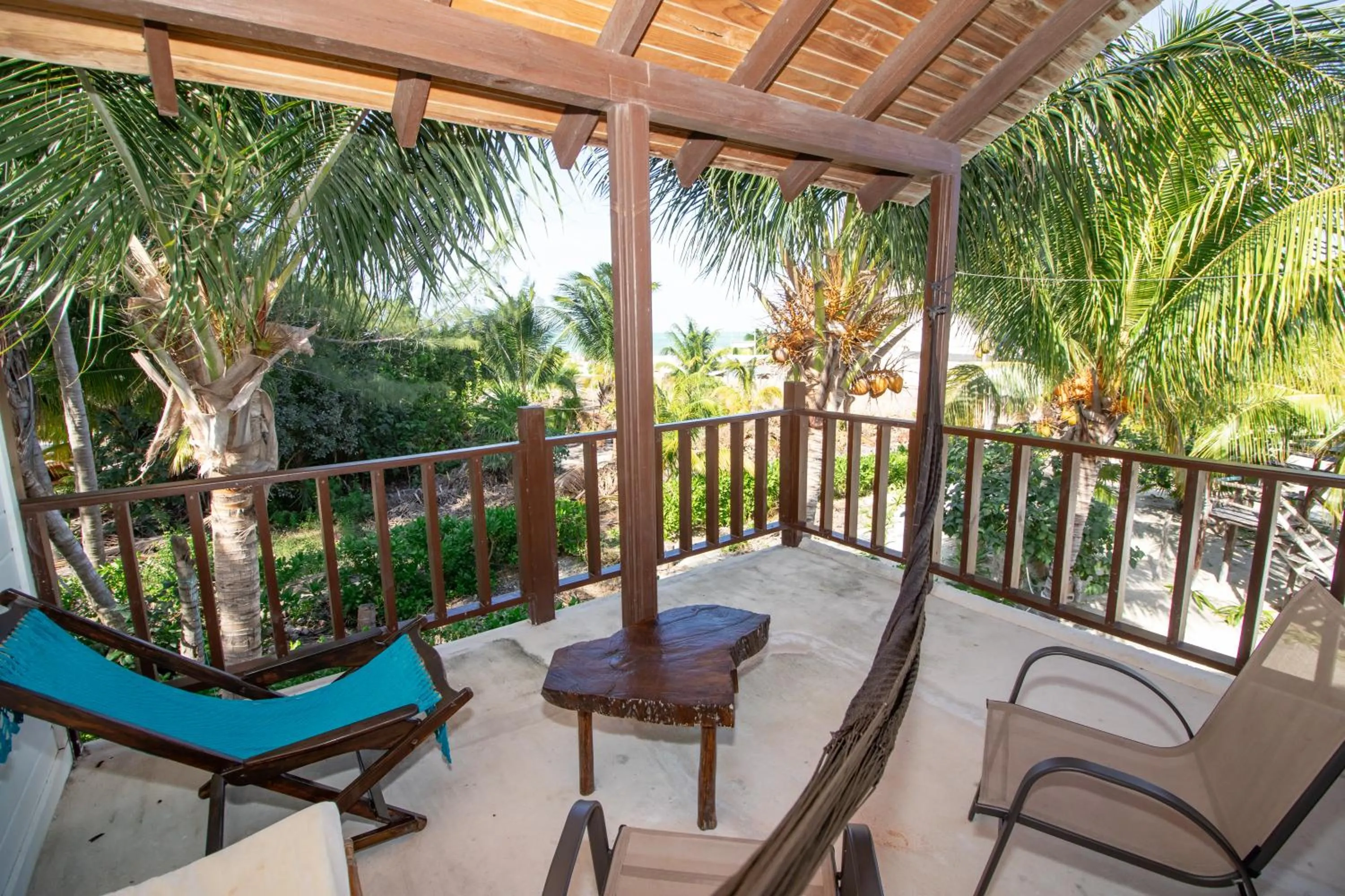 Patio in Tekio Beach Hotel