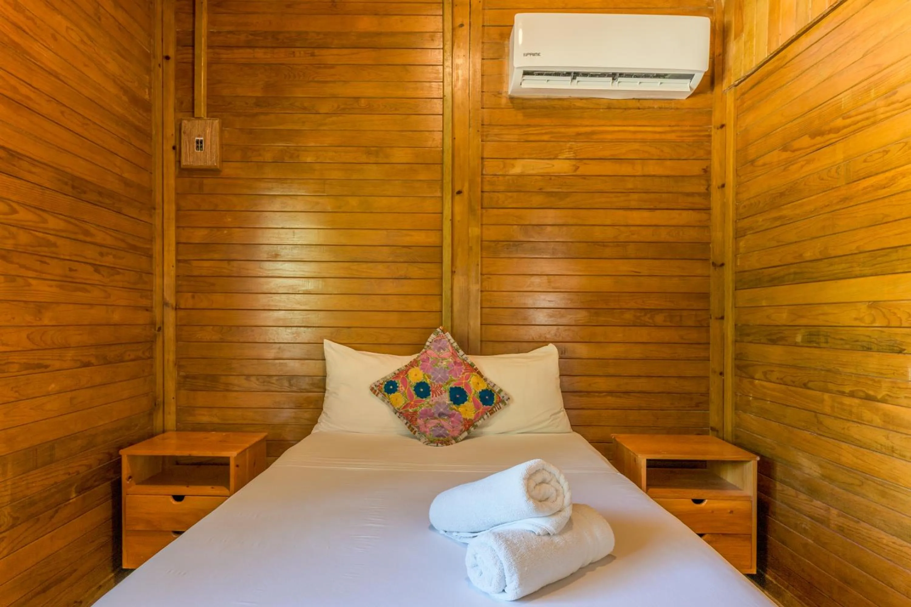 Bed in Tekio Beach Hotel