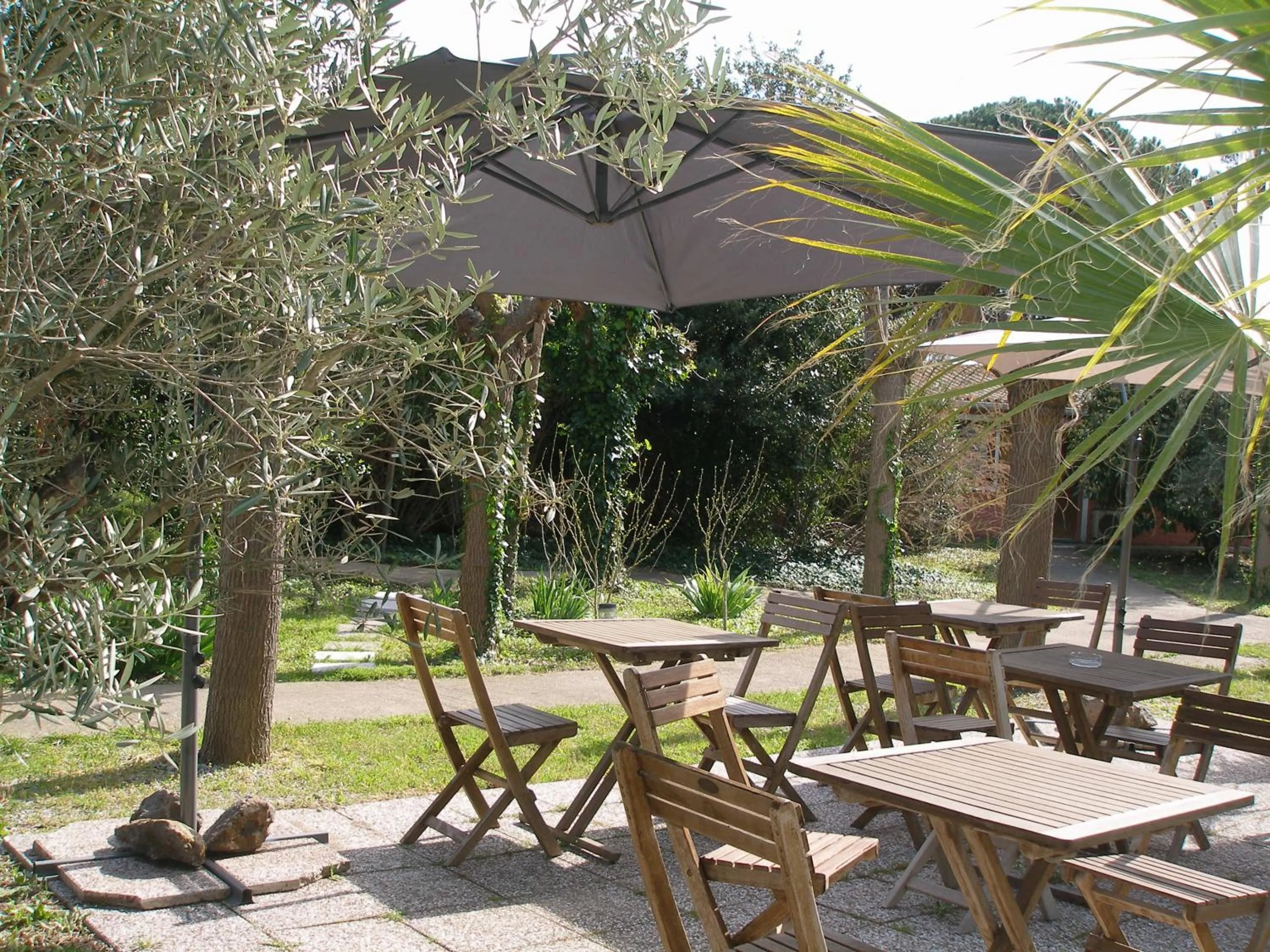 Garden in La Chaumiere d Agde