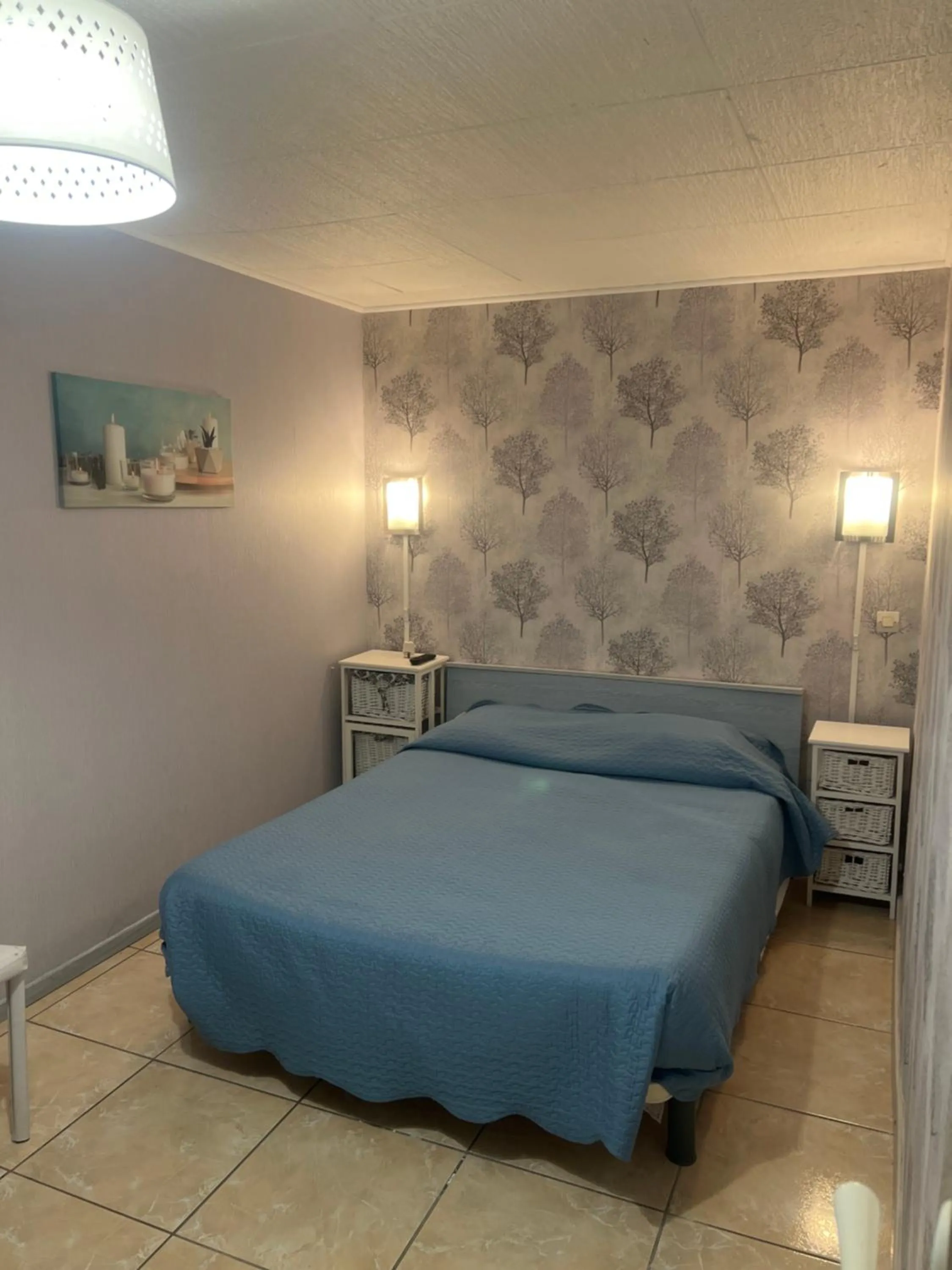 Bed in La Chaumiere d Agde