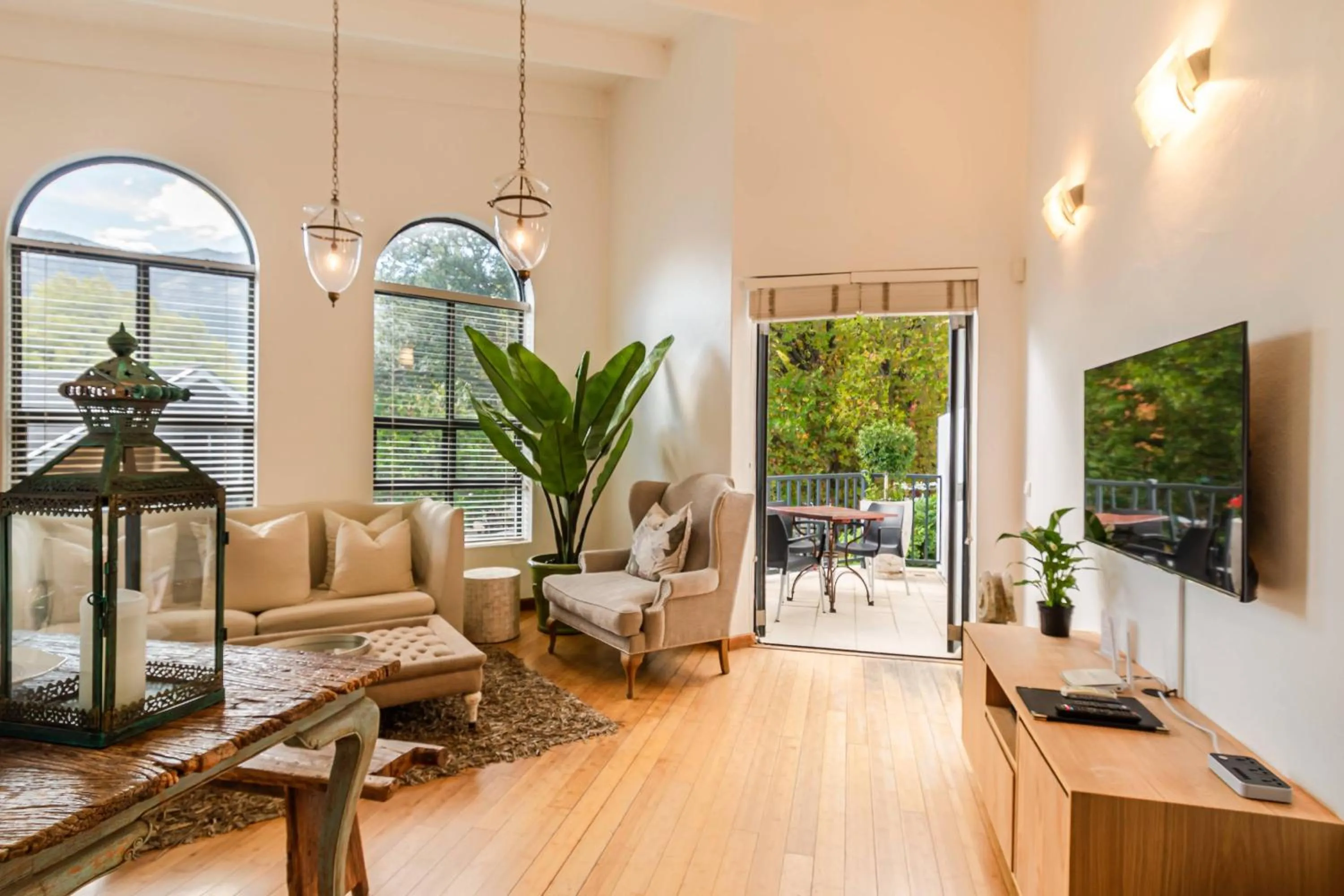 Patio in The Ivy Apartments Franschhoek