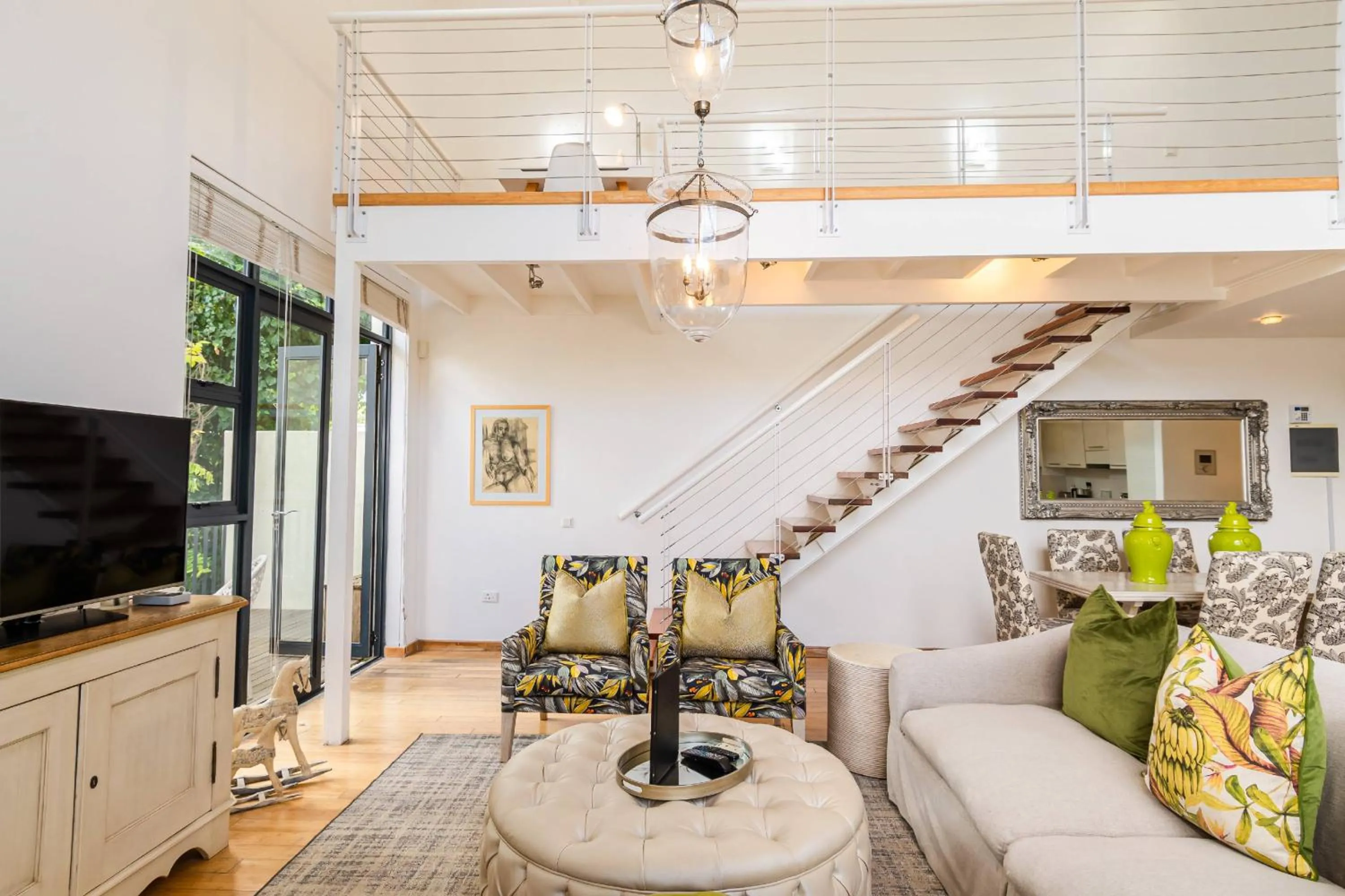 Living room in The Ivy Apartments Franschhoek