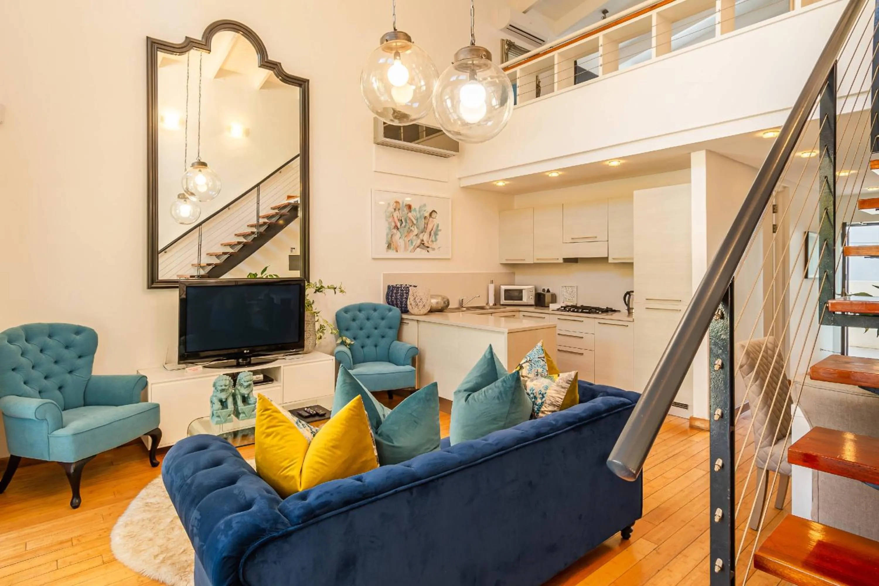 Living room in The Ivy Apartments Franschhoek