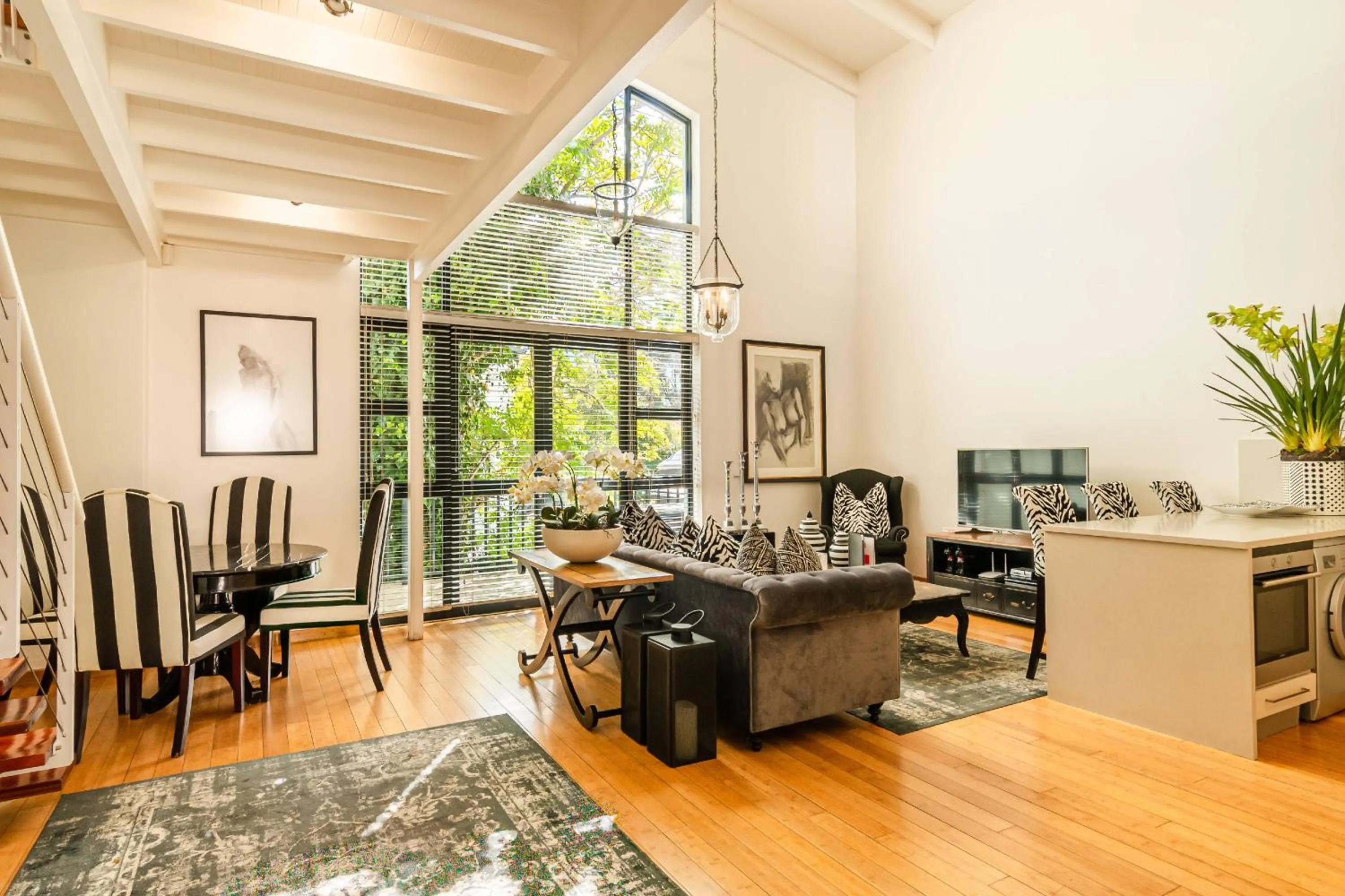 Living room in The Ivy Apartments Franschhoek