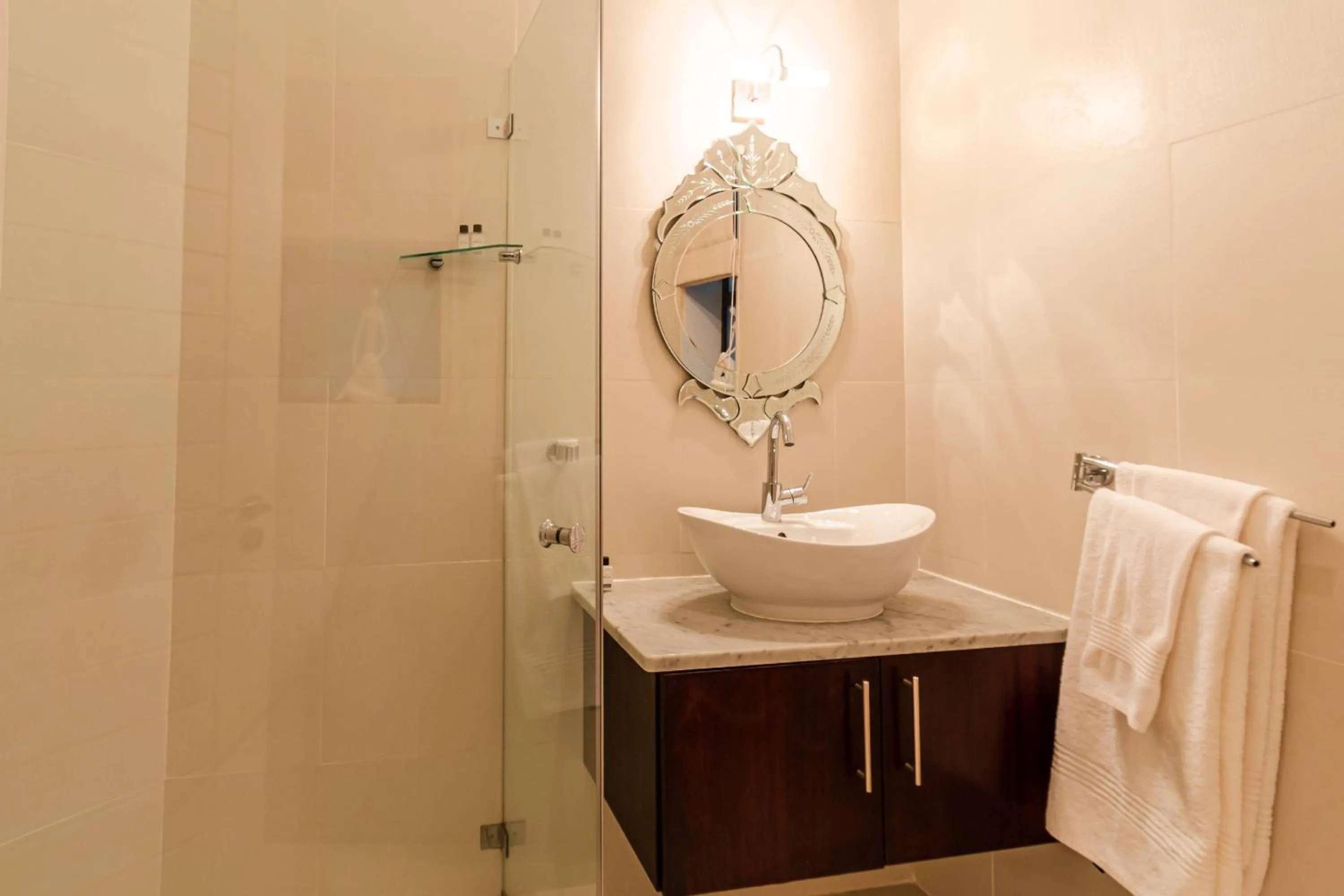 Shower in The Ivy Apartments Franschhoek