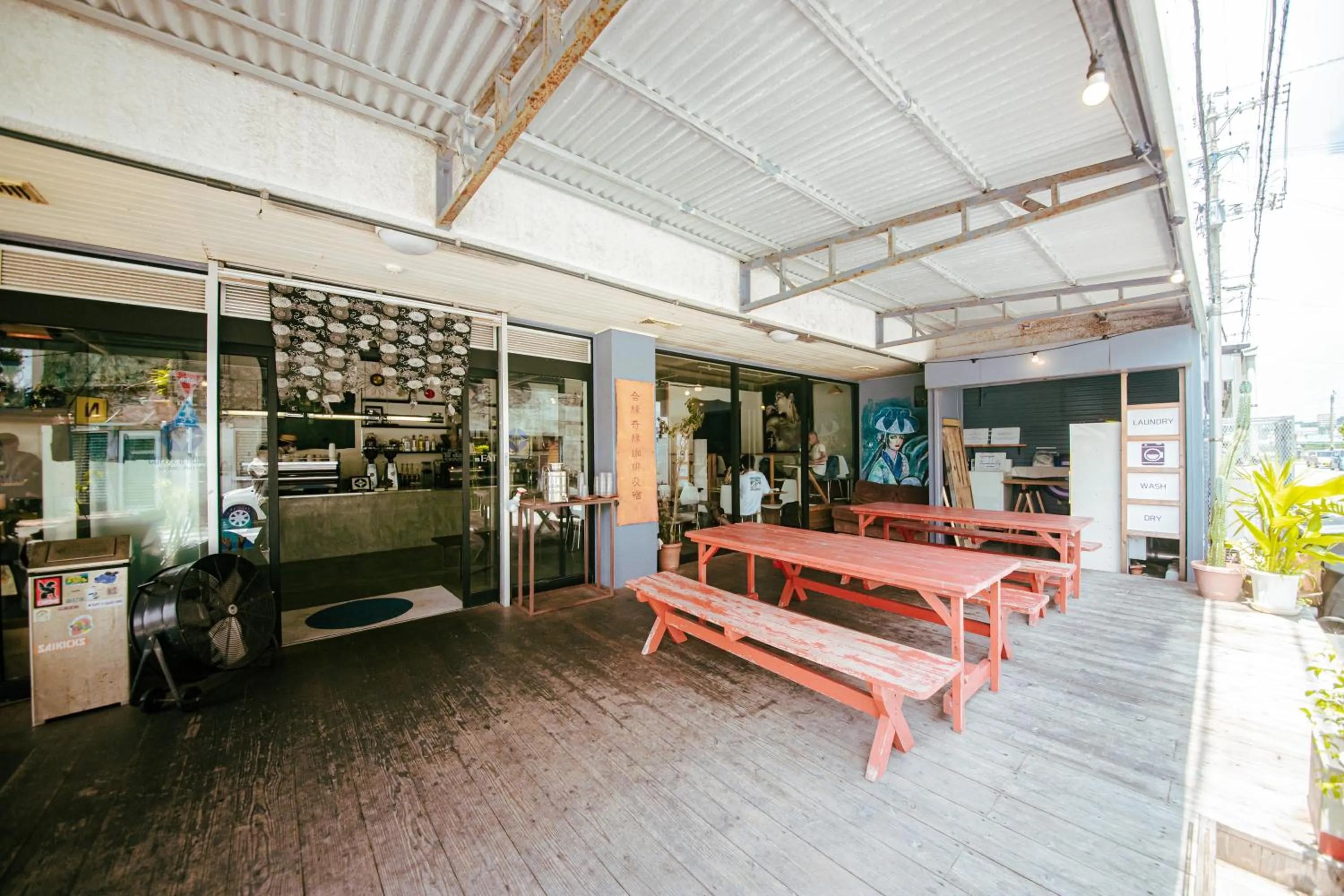 Facade/entrance in AIEN Coffee & Hostel