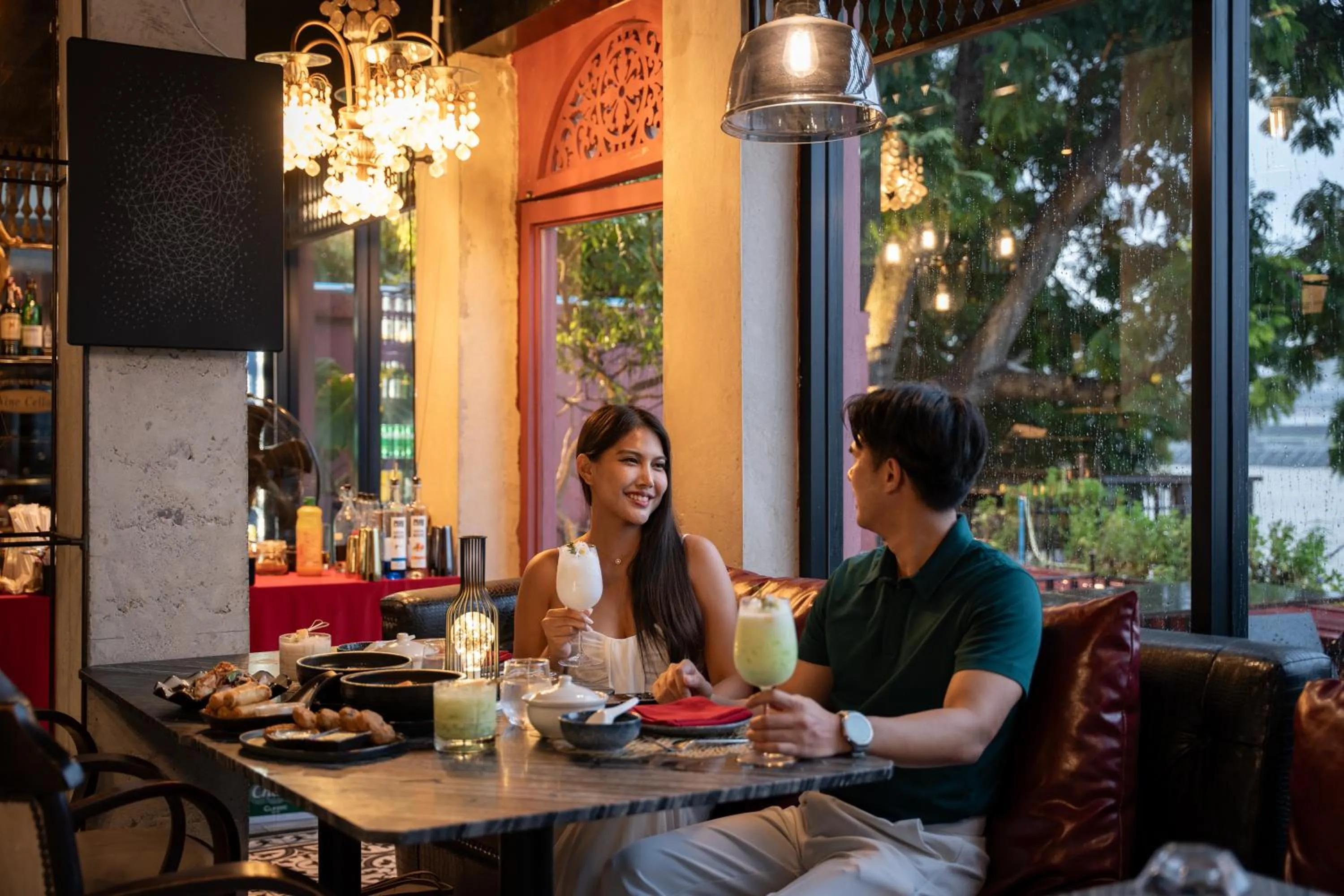 Dinner in Amdaeng Bangkok Riverside Hotel