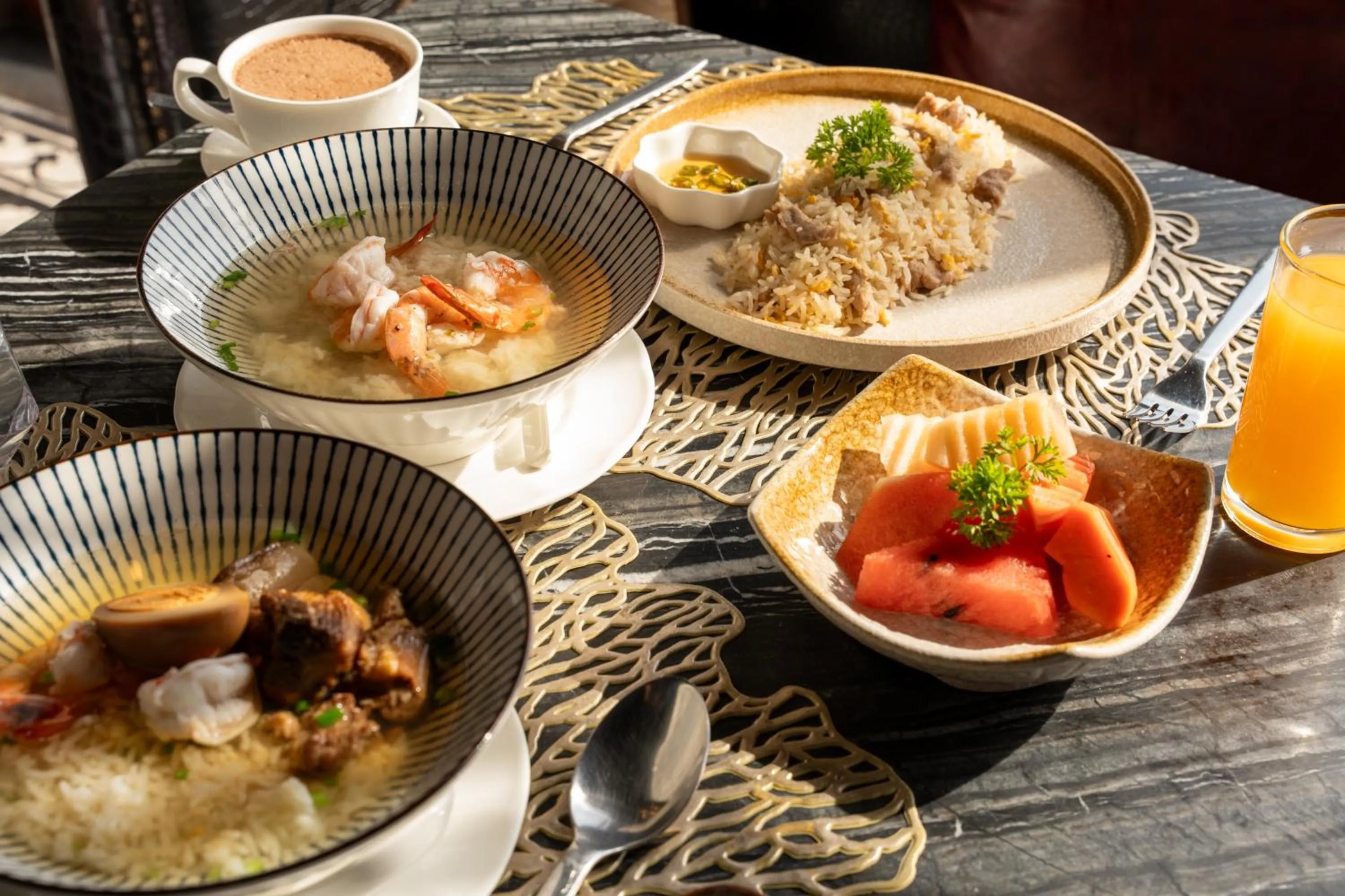 Food in Amdaeng Bangkok Riverside Hotel