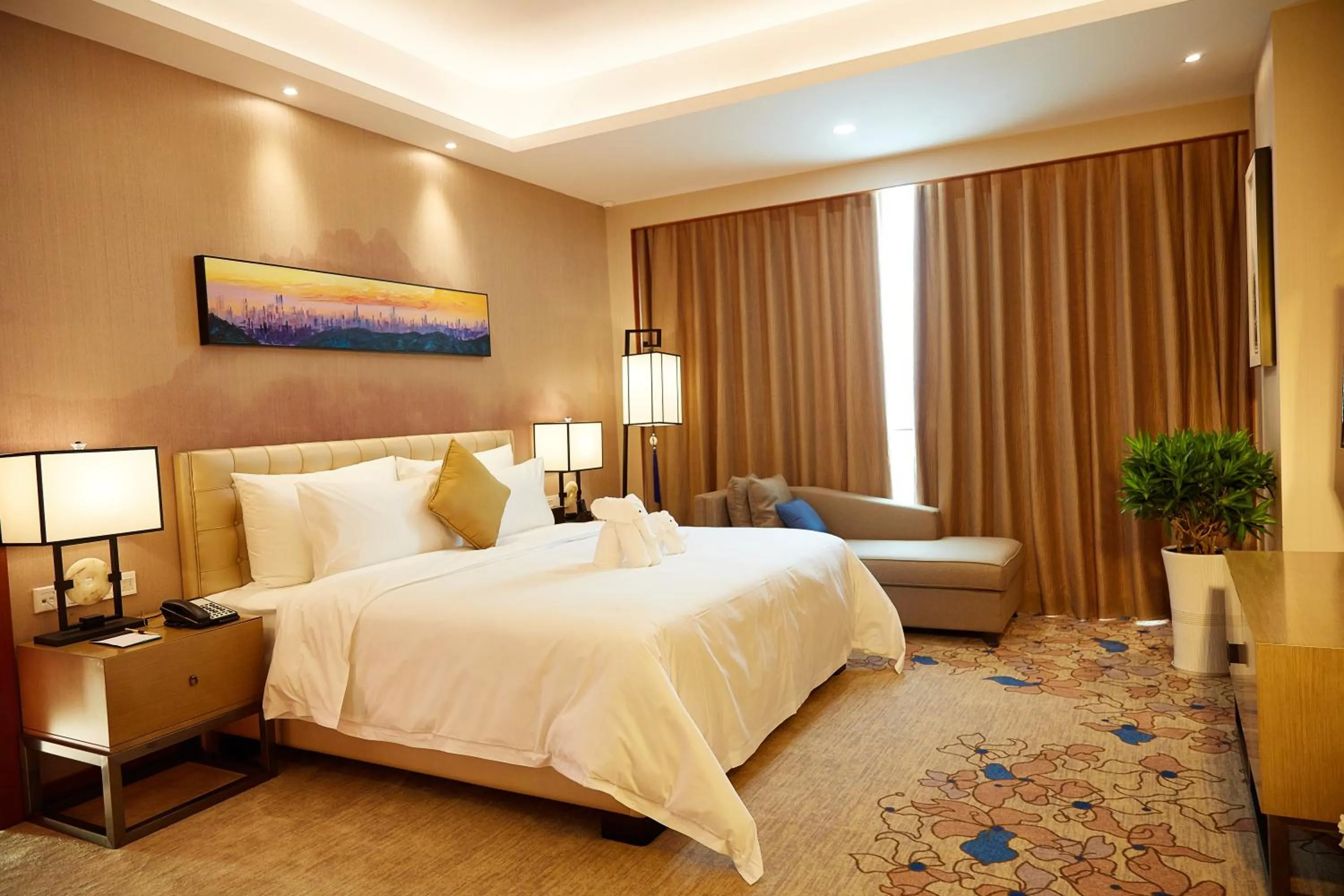 Photo of the whole room in The Thousand Lantern Lake Hotel