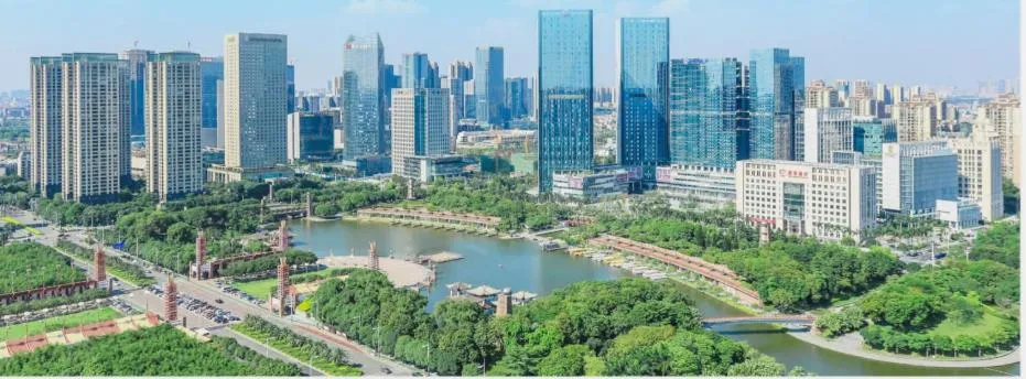 City view, Bird's-eye View in The Thousand Lantern Lake Hotel