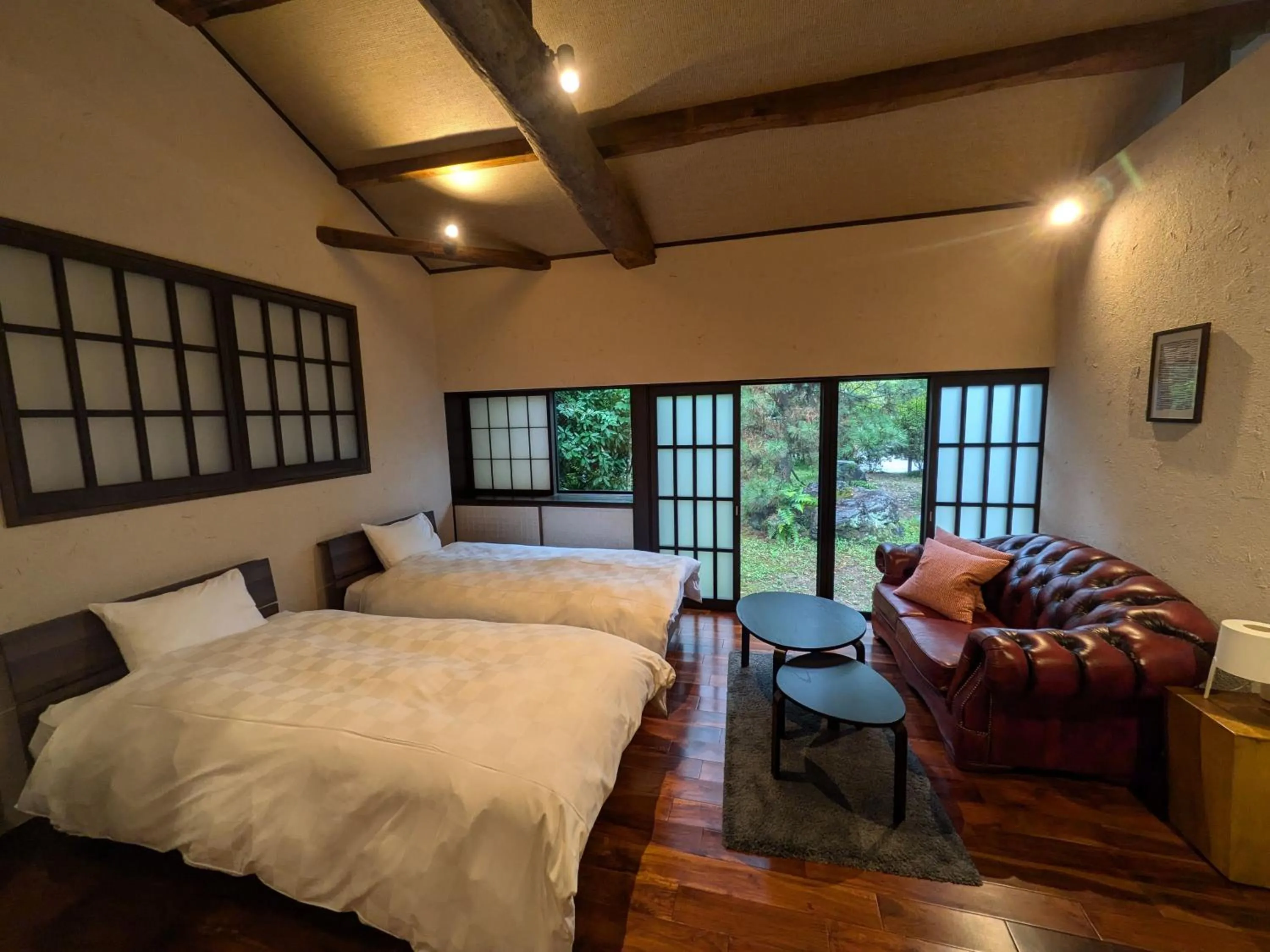 Bed in Machiya Hotel oyado baison