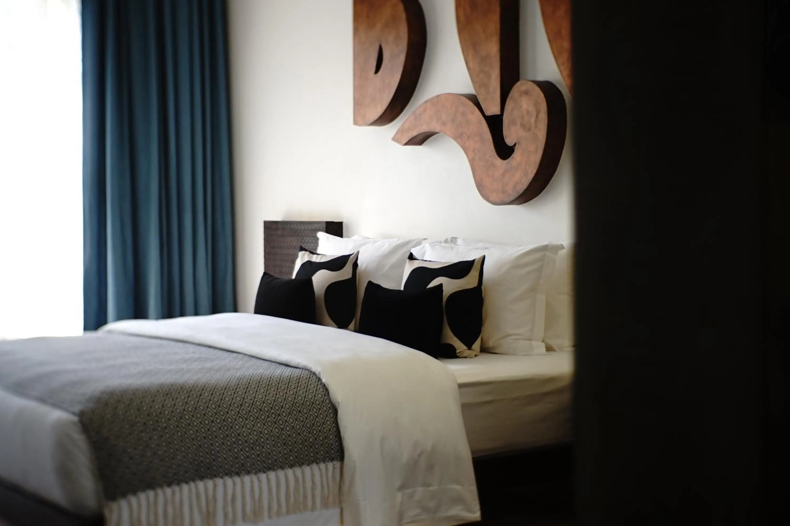 Bed in Golden Temple Villa