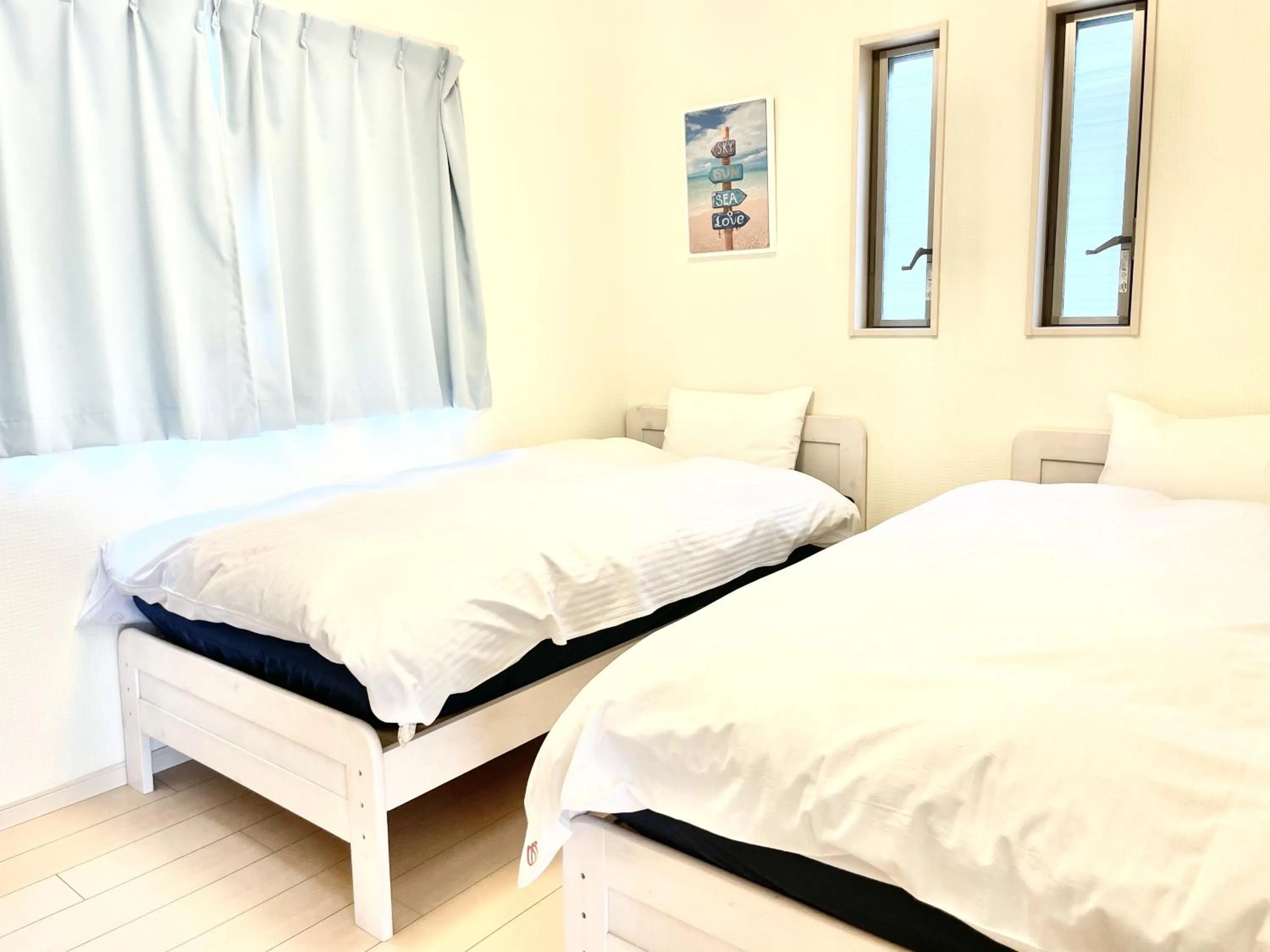 Bedroom, Bed in Marine House KAKISAKI