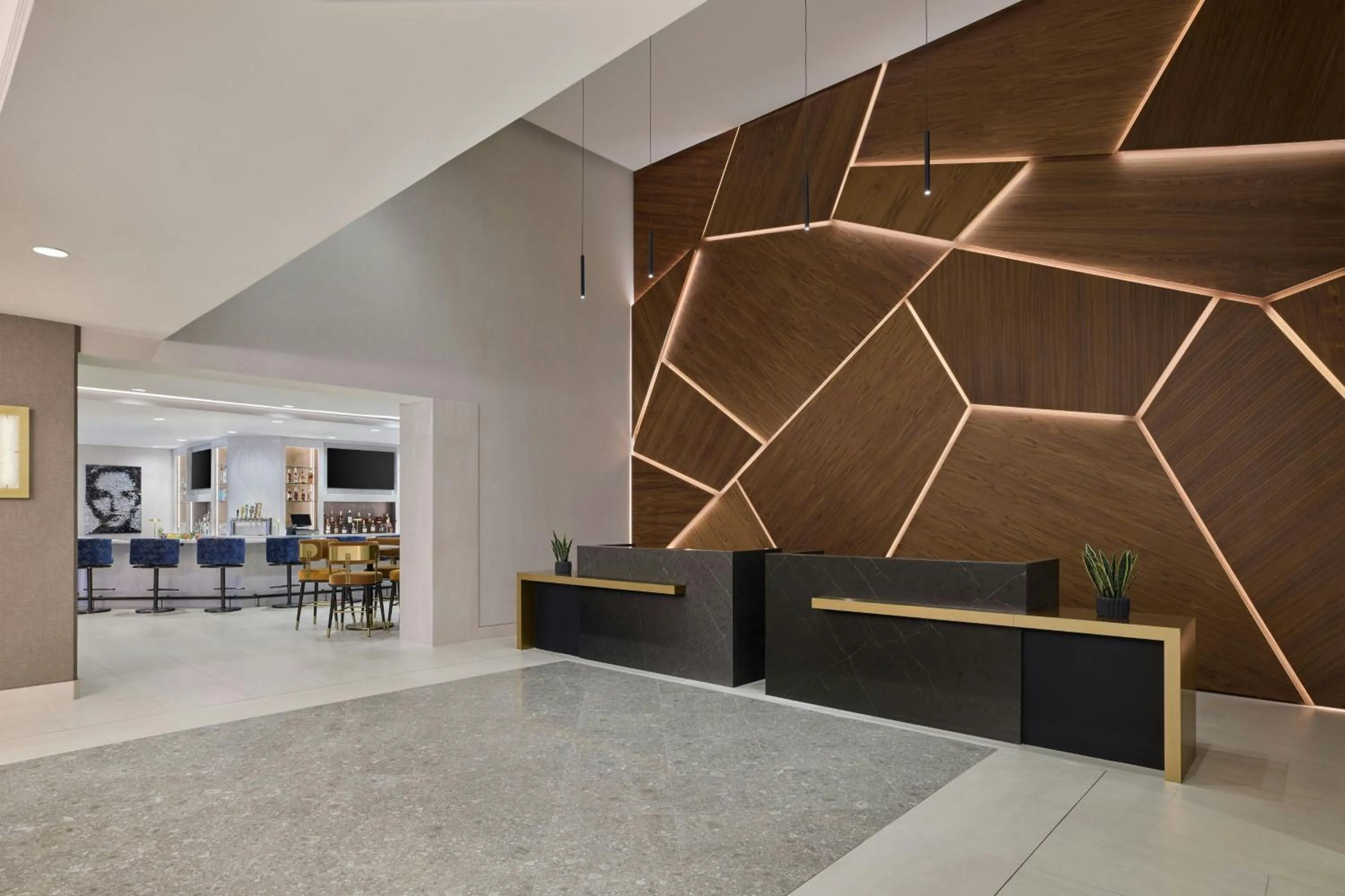 Lobby or reception in Denver Airport Marriott at Gateway Park