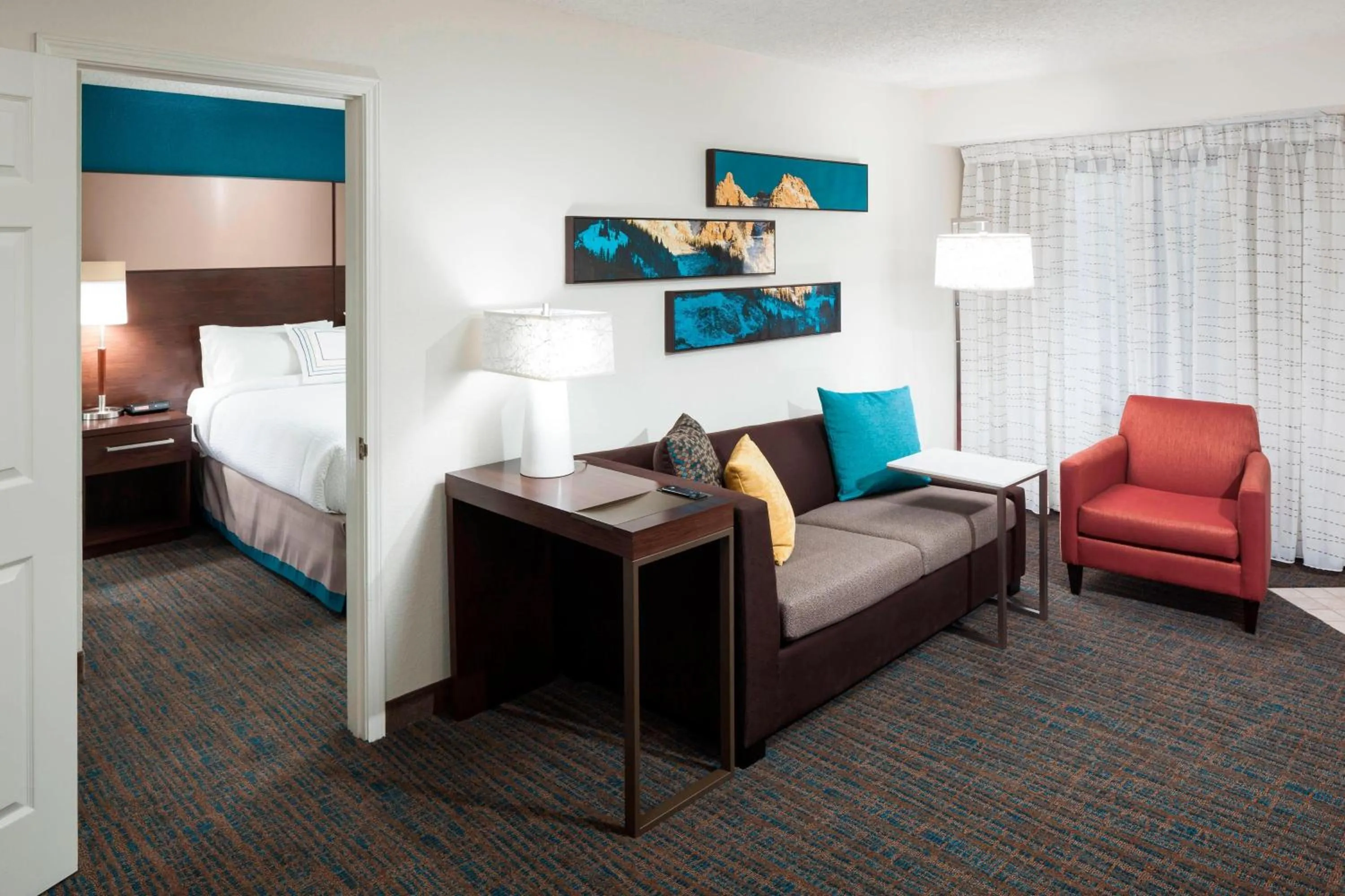 Living room, Bed in Residence Inn Denver Highlands Ranch