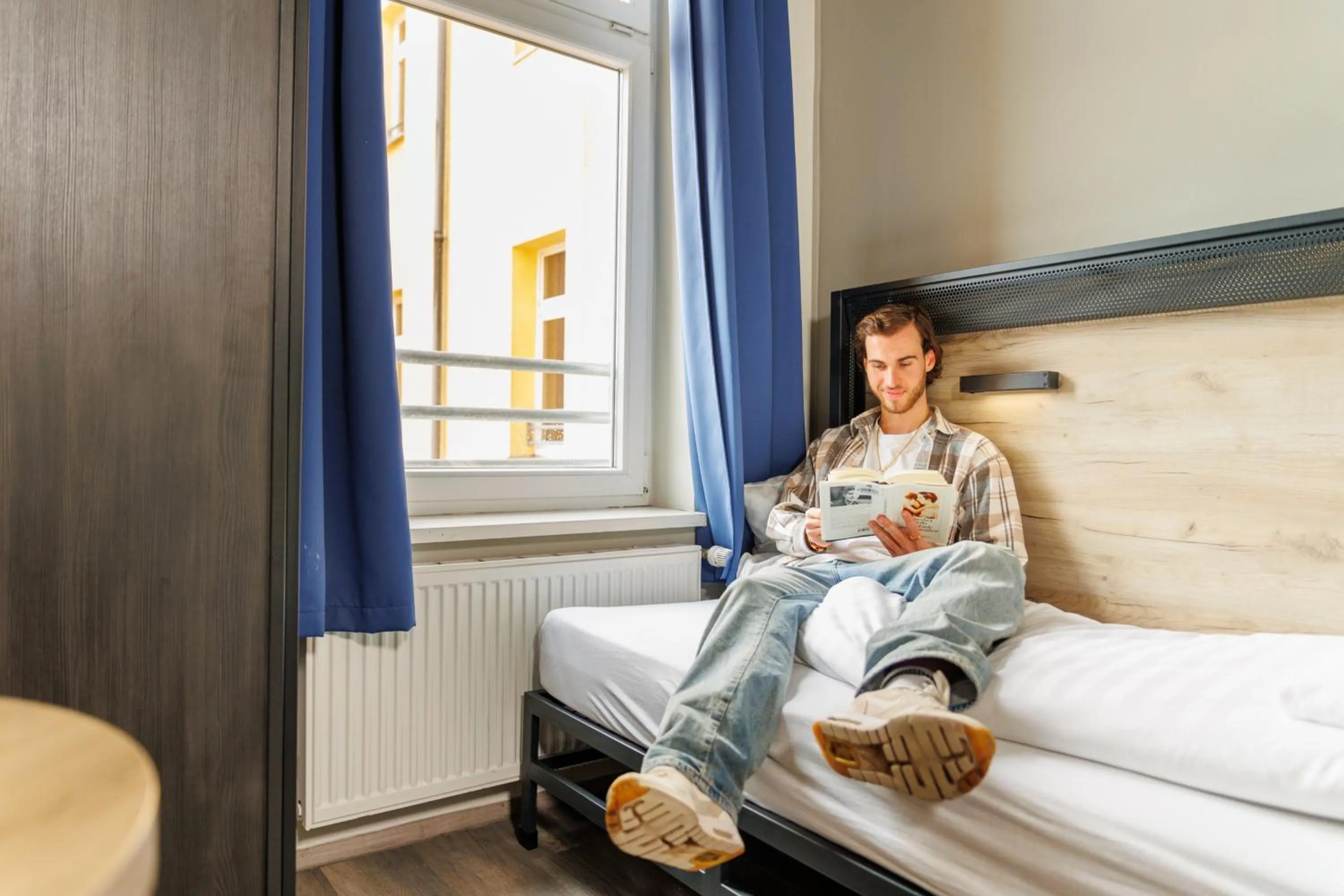 Bed in a&o Dortmund Hauptbahnhof